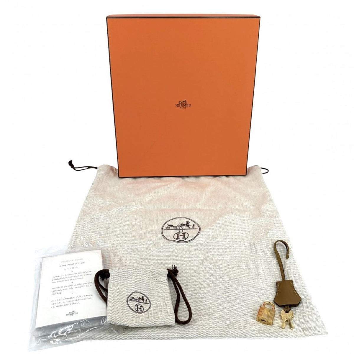 Hermes Brown Leather Handbag (Pre-Owned)