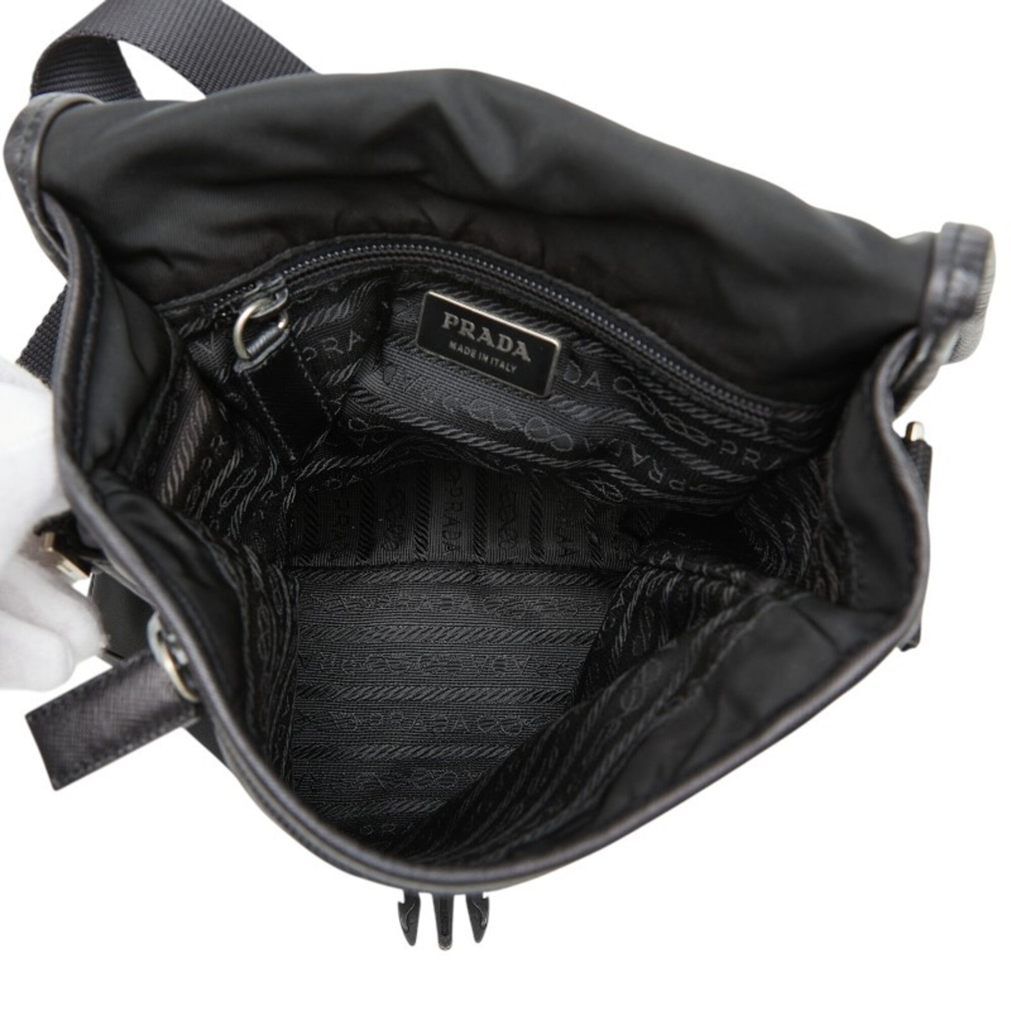 Prada Black Nylon Shoulder Bag (Pre-Owned)