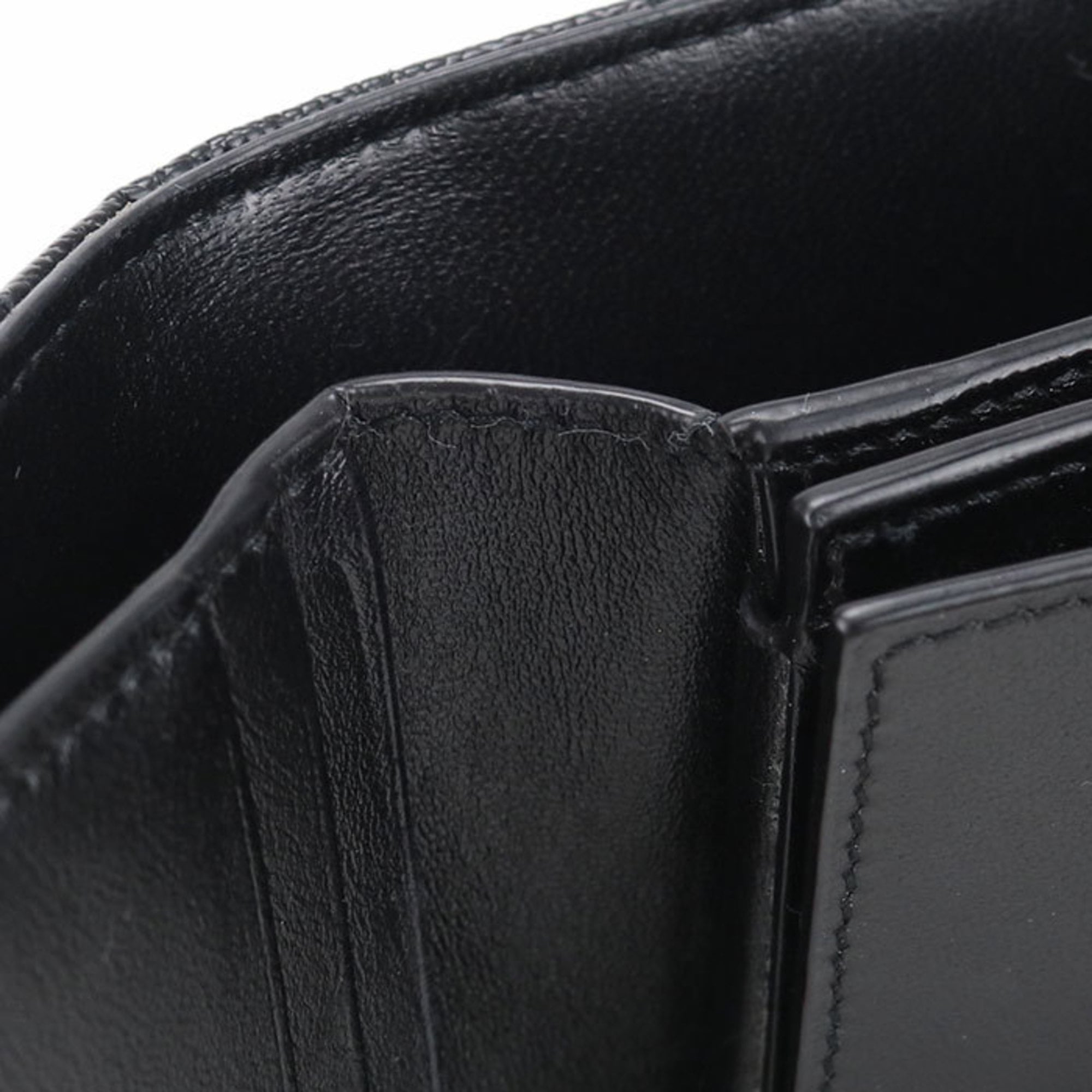 Saint Laurent Black Leather Wallet (Tri-Fold) (Pre-Owned)