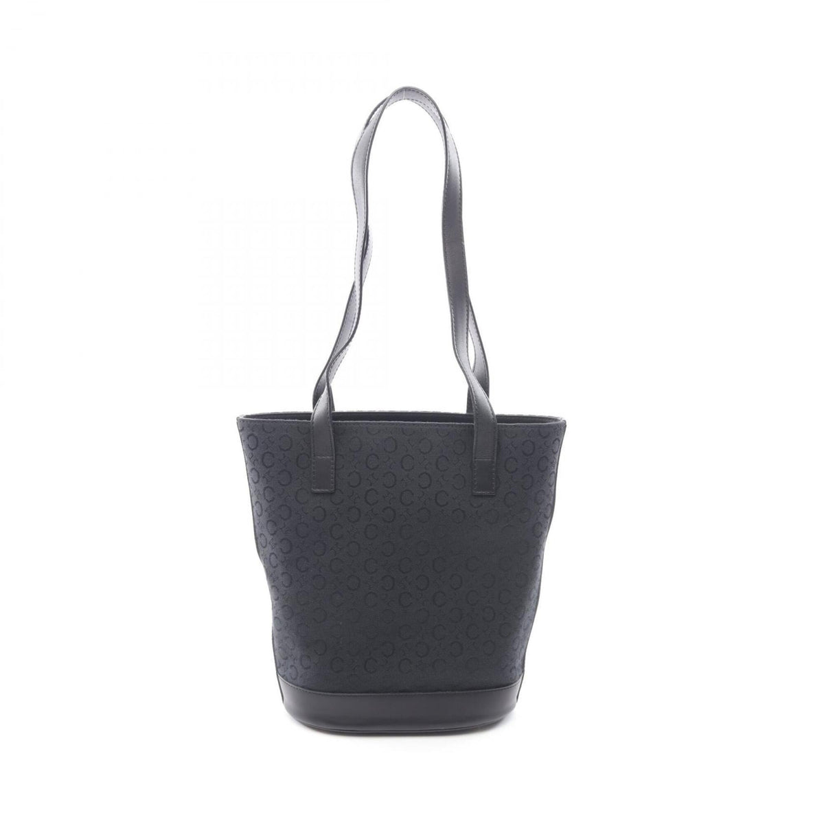 Celine Black Canvas Leather Handbag Shoulder Bag (Pre-Owned)