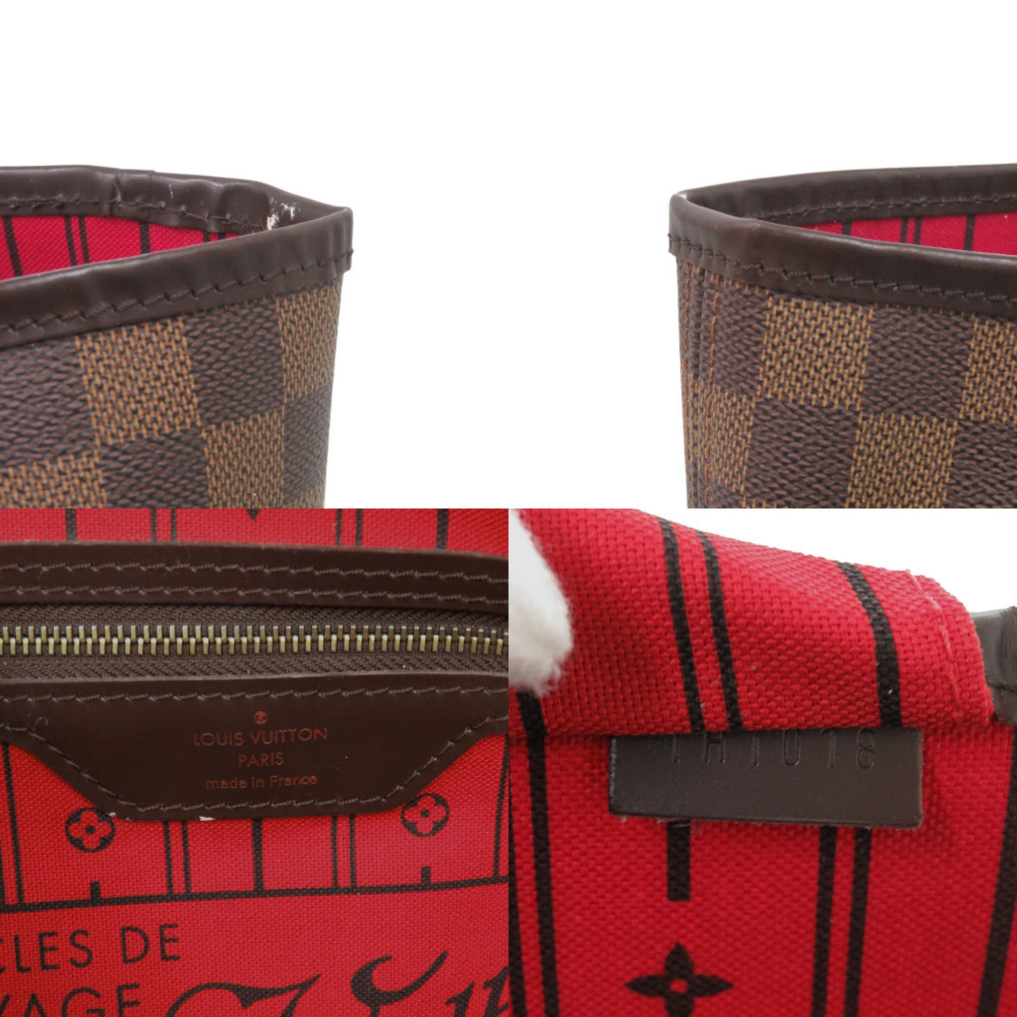 Louis Vuitton Brown Damier Canvas Ebene Damier Canvas Tote Bag (Pre-Owned)