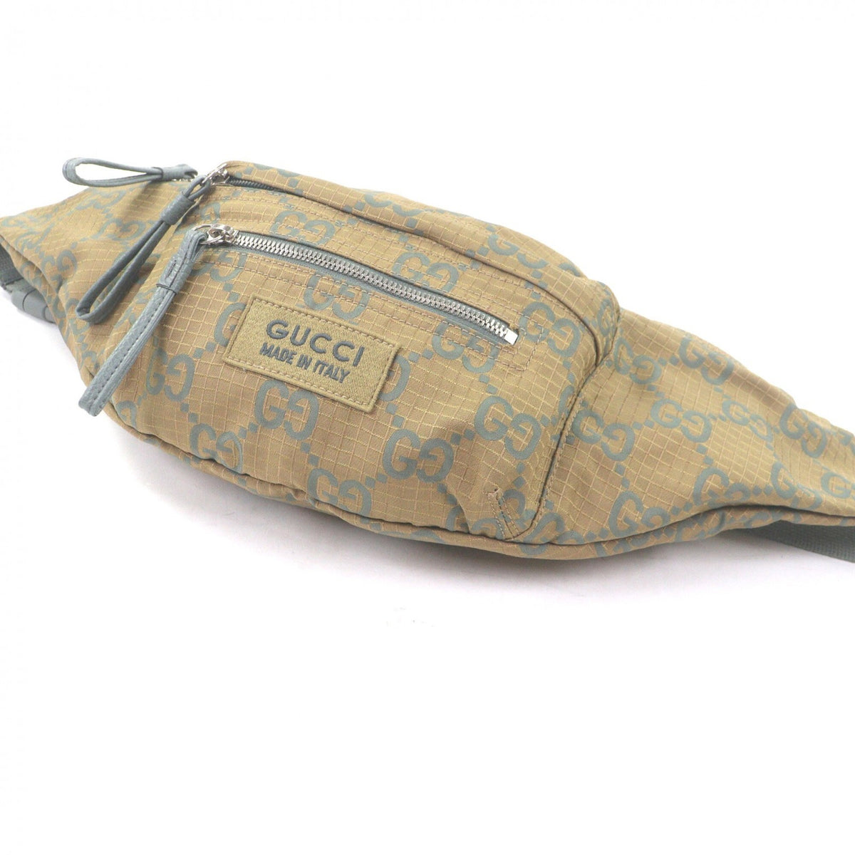 Gucci Khaki Nylon Sling Bag (Pre-Owned)