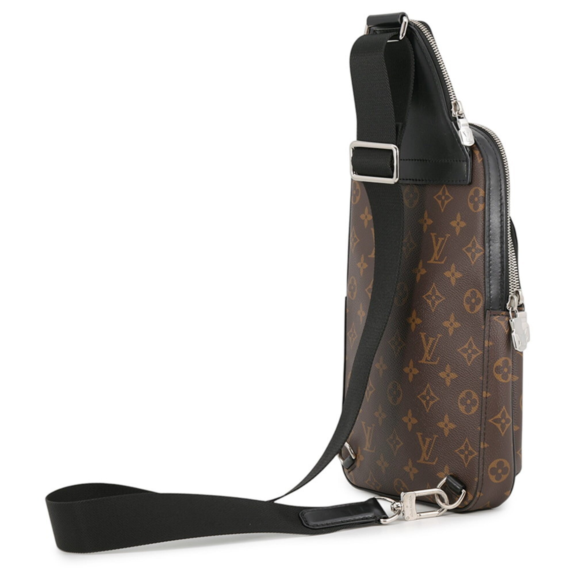 Louis Vuitton Monogram Macassar Black Monogram Macassar Noir Shoulder Bag Sling Bag (Pre-Owned)