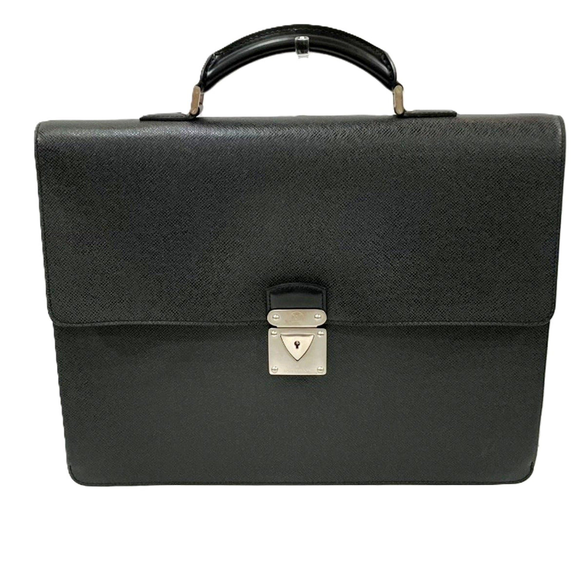 Louis Vuitton Black Leather Briefcase (Pre-Owned)