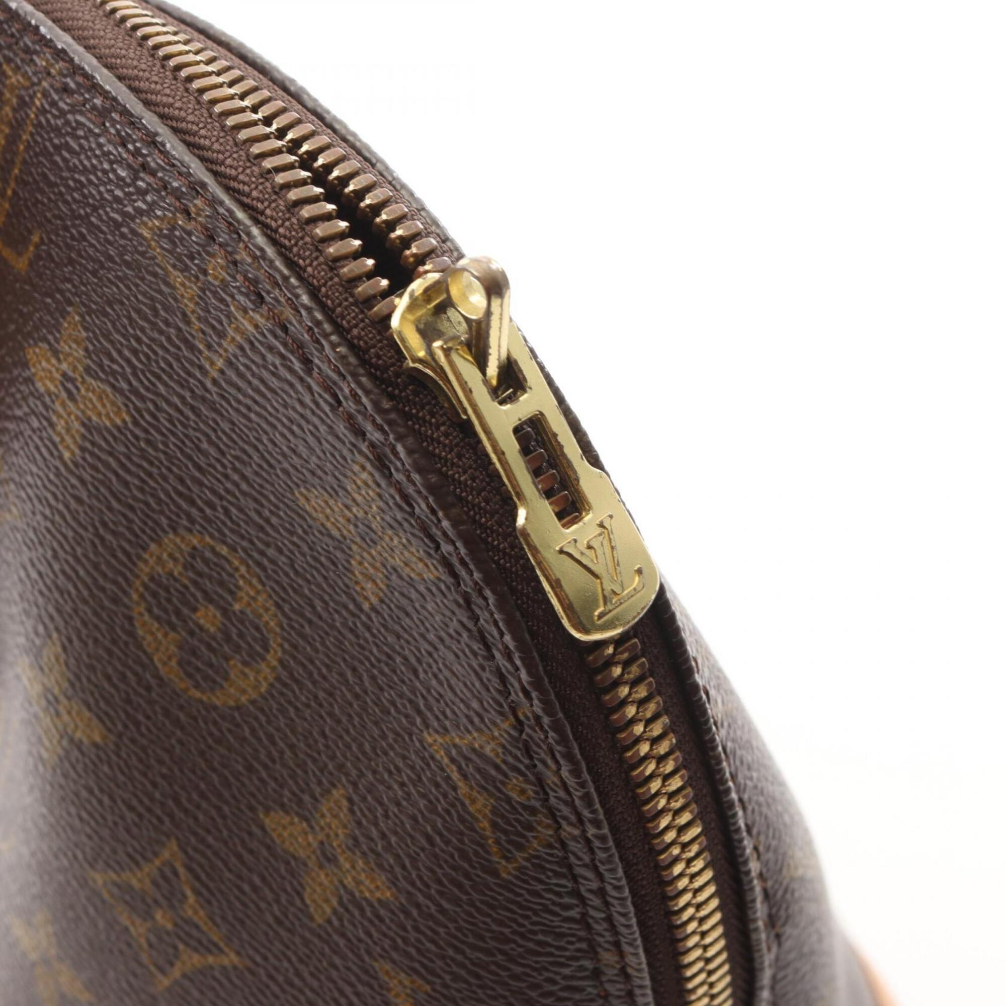 Louis Vuitton Brown Pvc Coated Canvas Leather Handbag (Pre-Owned)