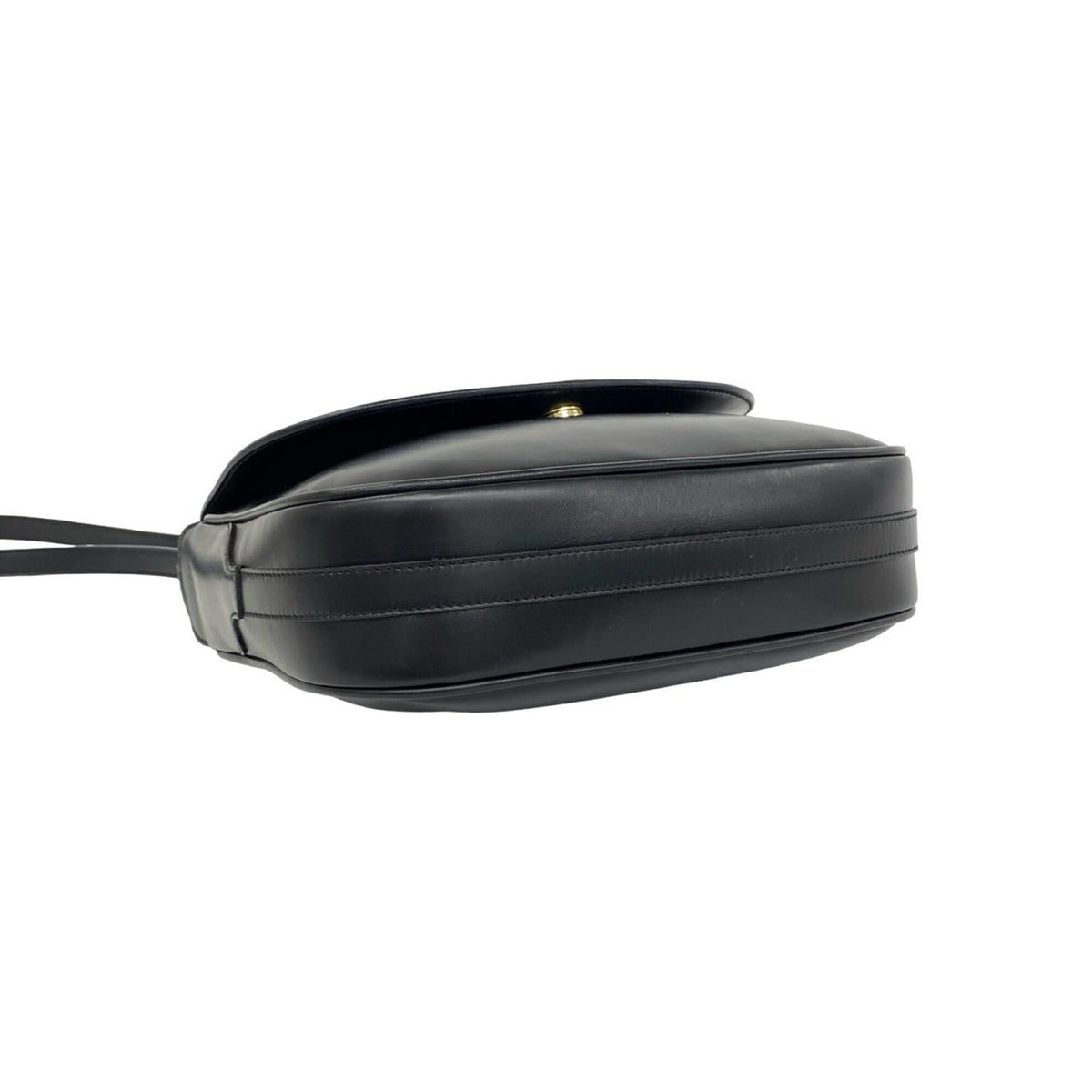 Gucci Black Leather Pochette Shoulder Bag (Pre-Owned)