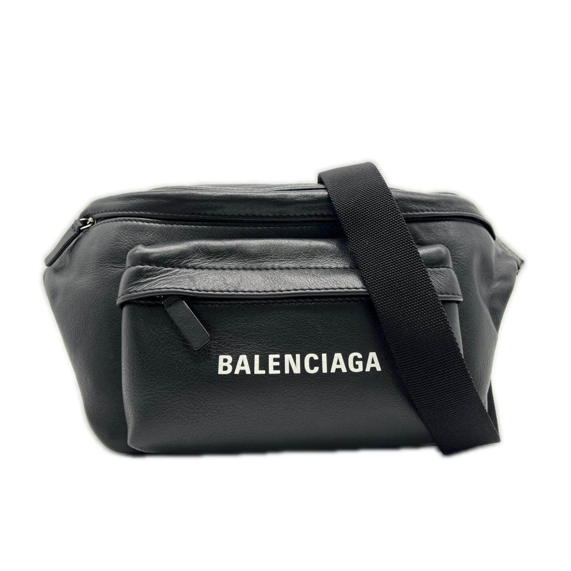 Balenciaga Black Leather Sling Bag (Pre-Owned)