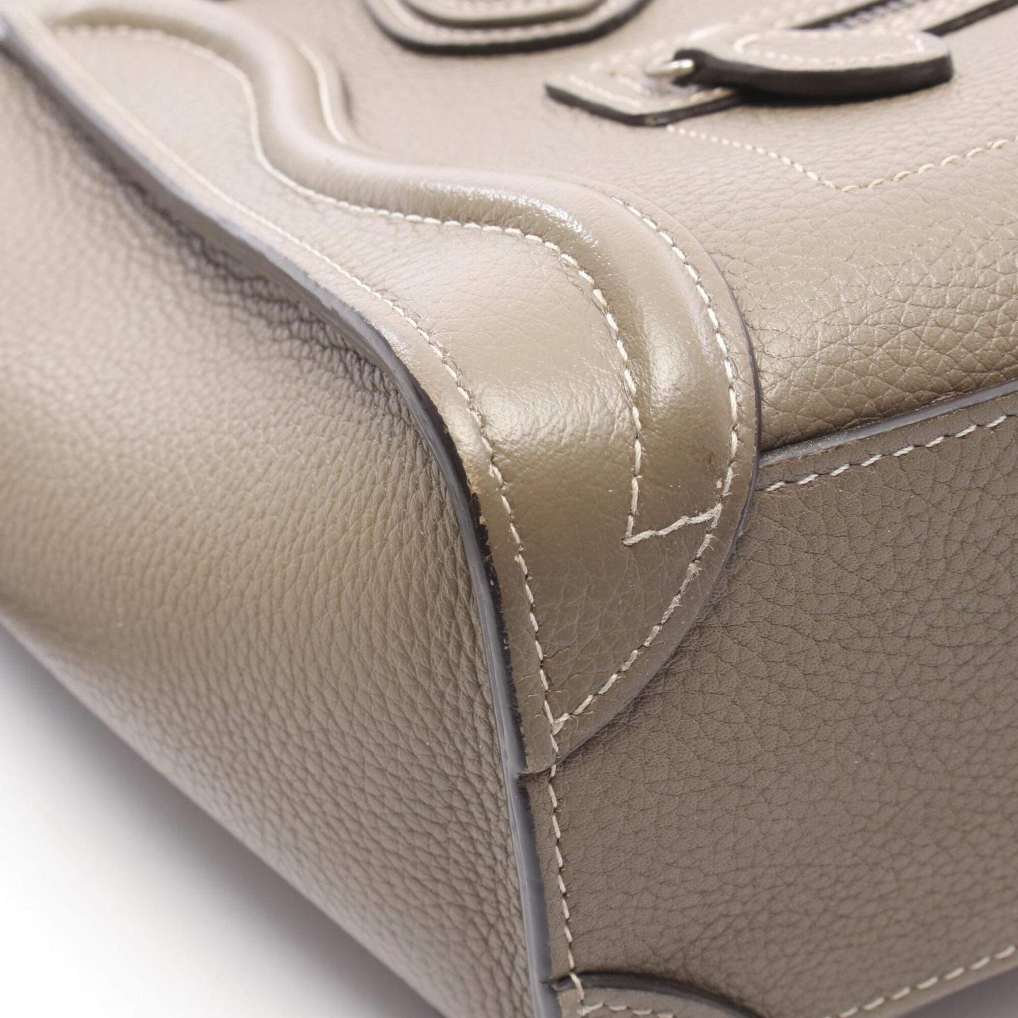 Celine Gray Leather Handbag (Pre-Owned)