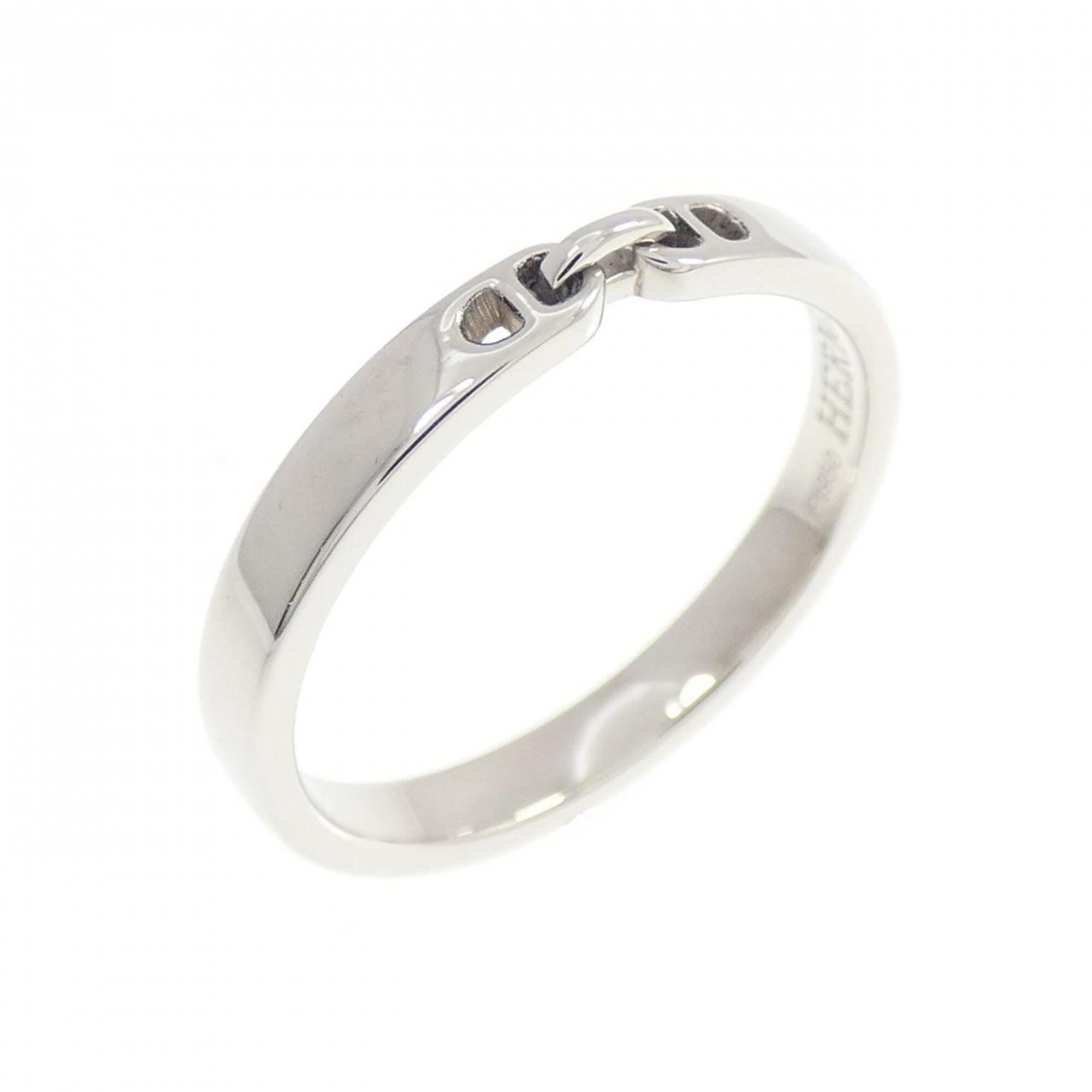 Hermes Platinum 950 Band Ring (Pre-Owned)