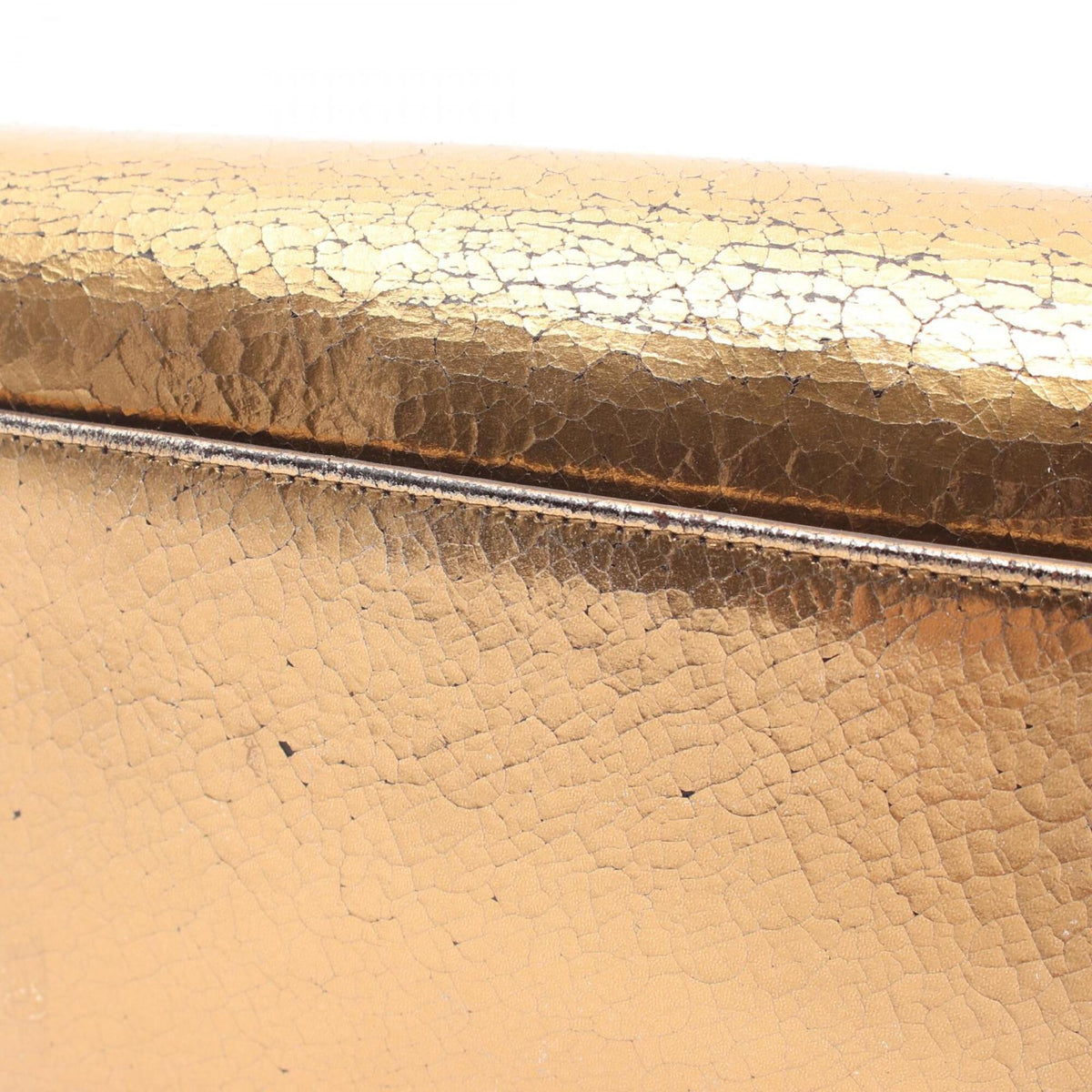 Christian Dior Gold Leather Handbag Shoulder Bag (Pre-Owned)