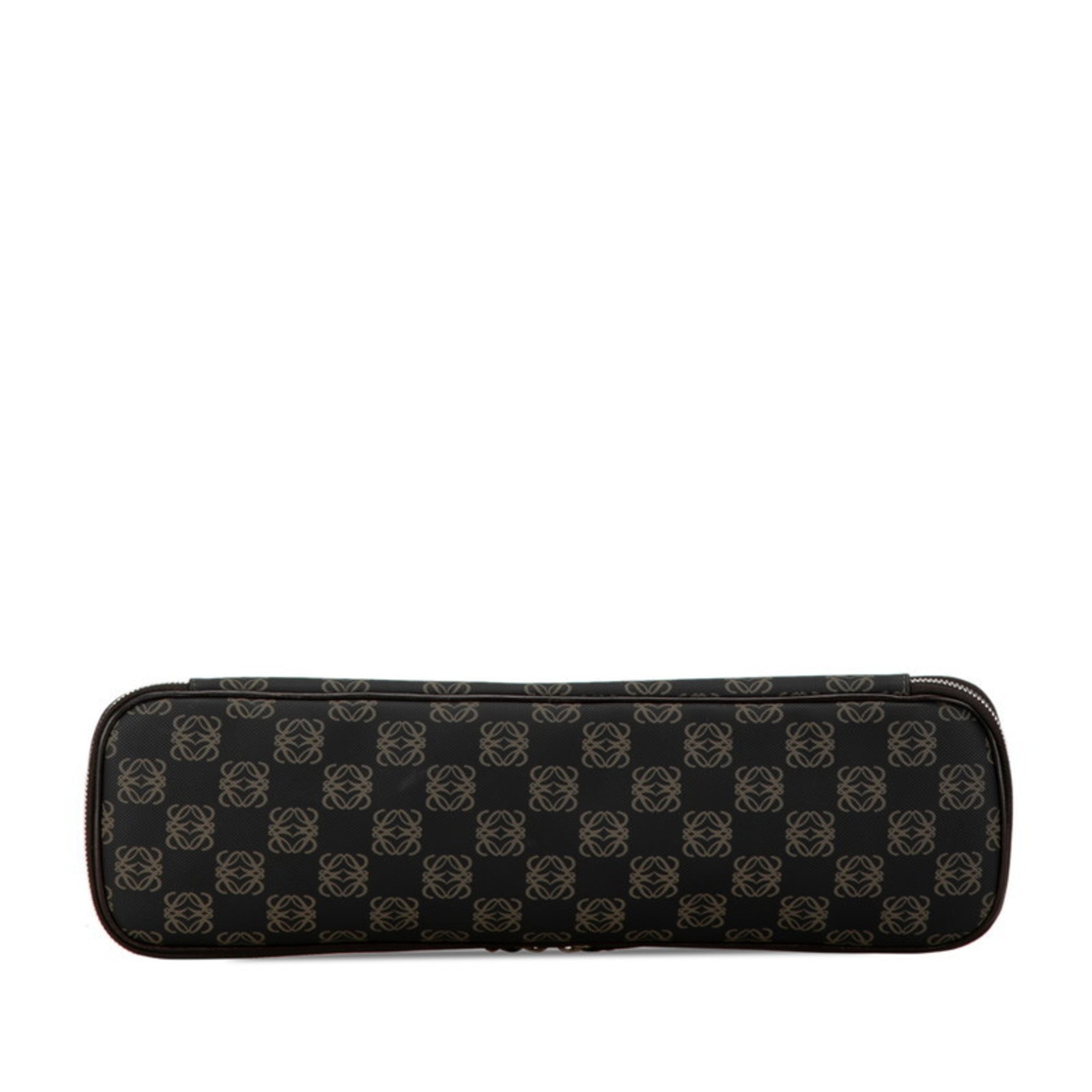 Loewe Black Brown Pvc Leather Clutch Bag (Pre-Owned)