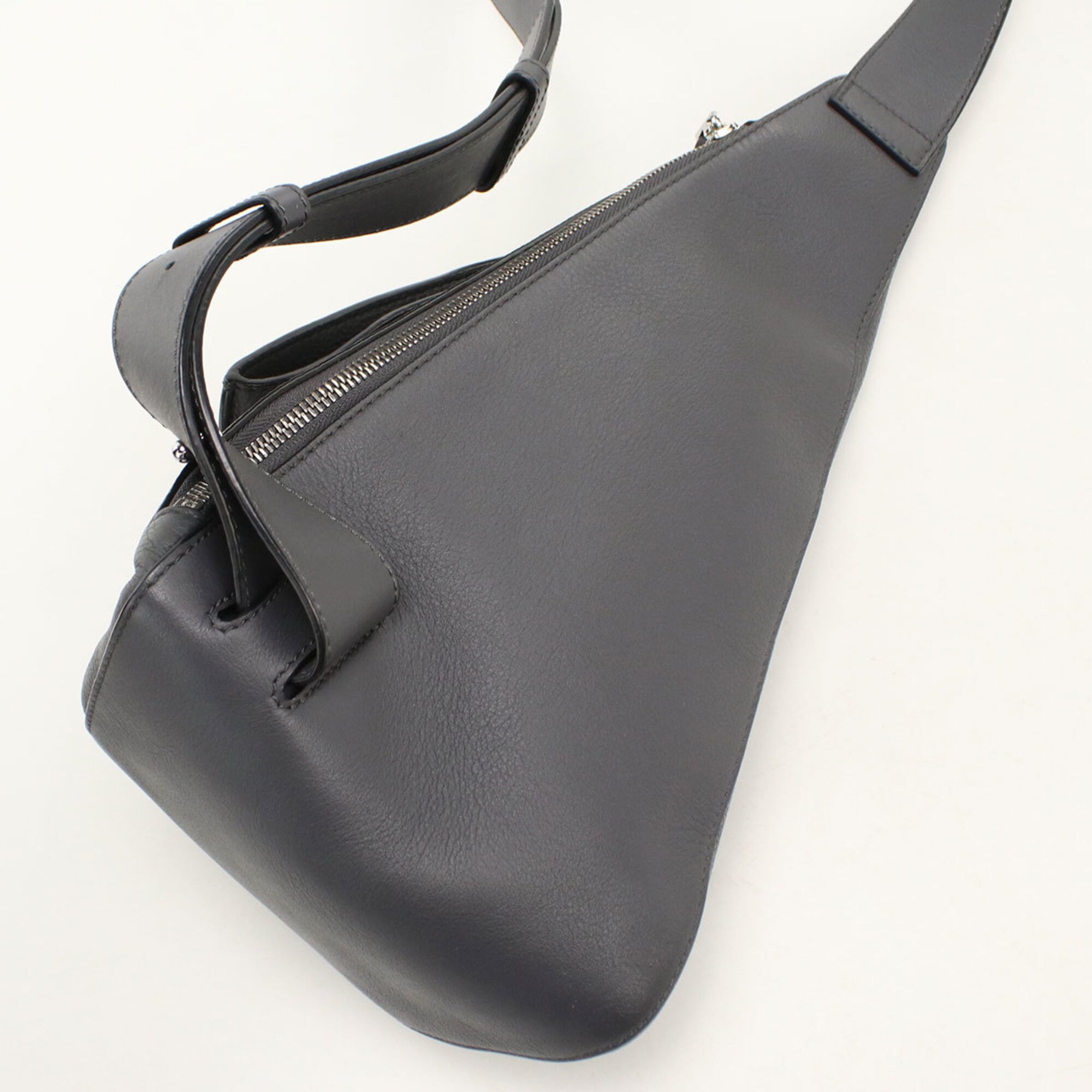 Loewe Gray Leather Sling Bag (Pre-Owned)