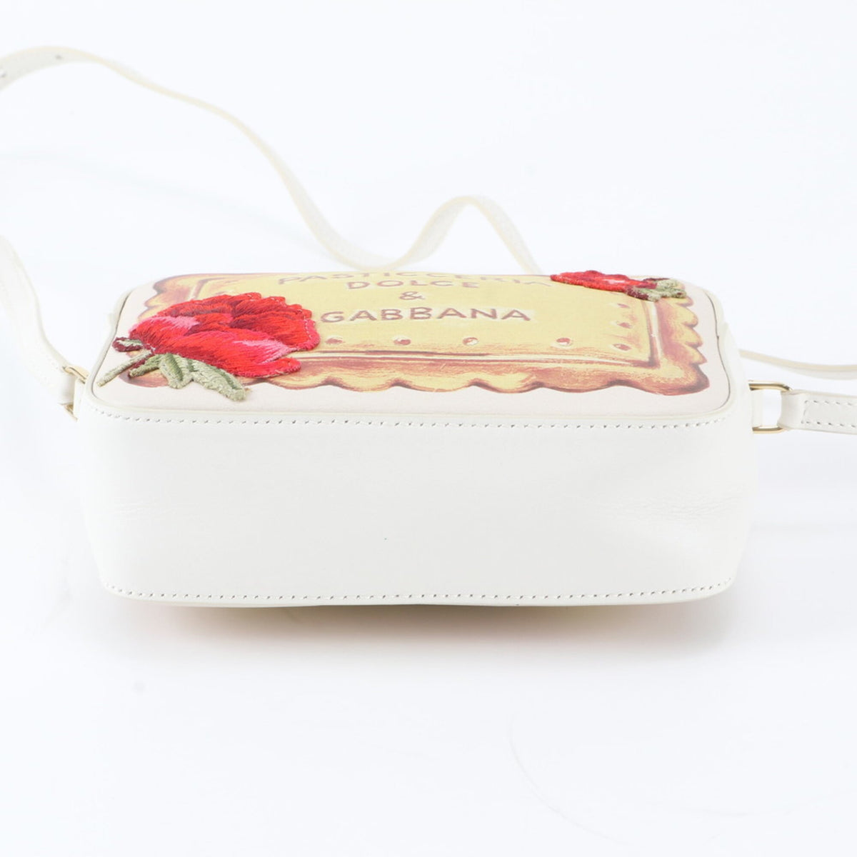 Dolce & Gabbana Ivory Multi-Color Leather Shoulder Bag (Pre-Owned)