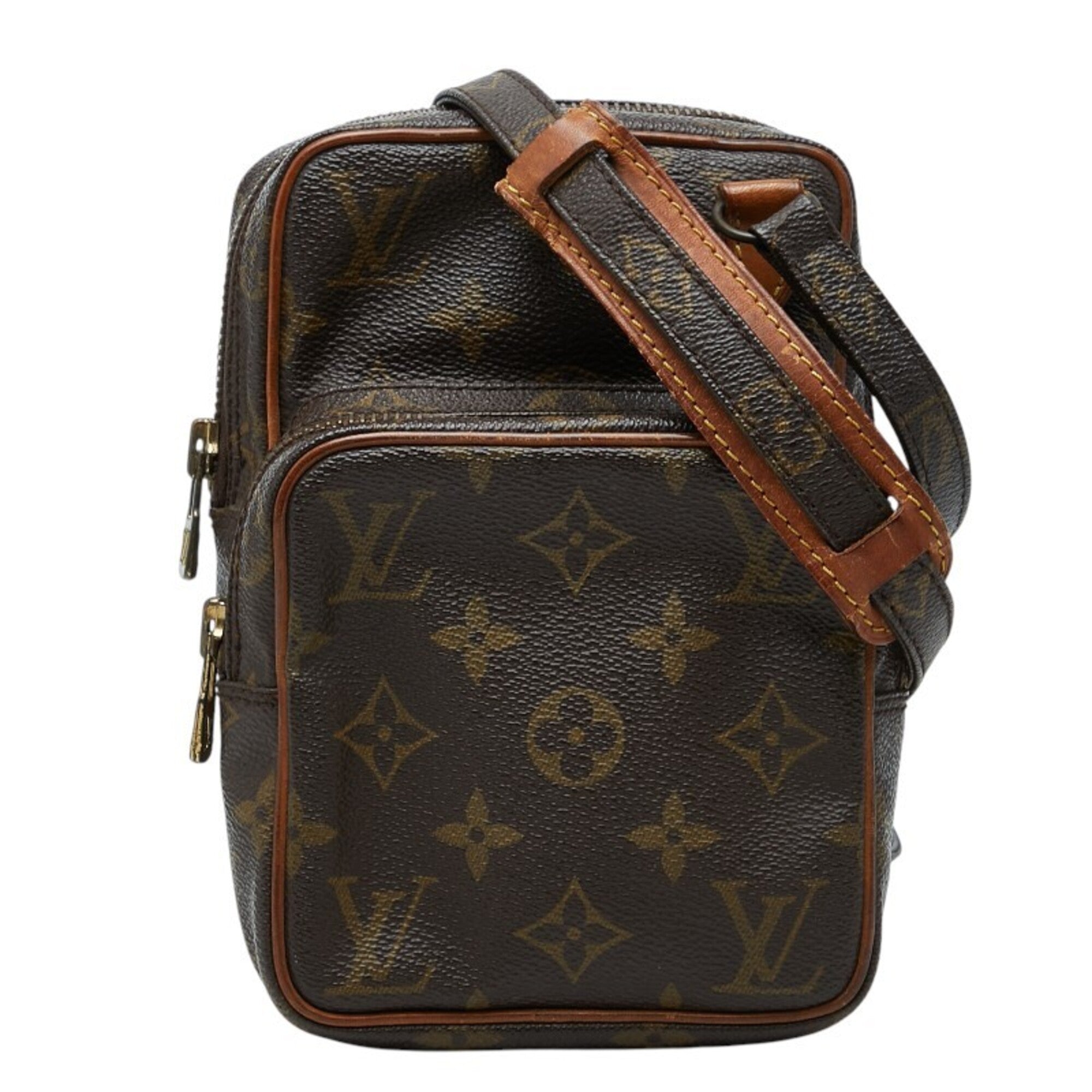 Louis Vuitton Brown Pvc Leather Shoulder Bag (Pre-Owned)