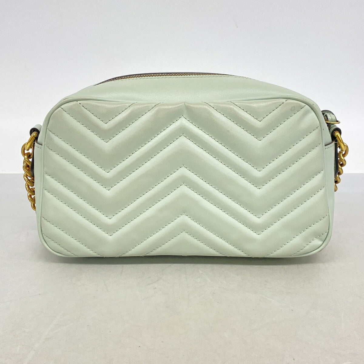 Gucci Pale Green Leather Shoulder Bag (Pre-Owned)
