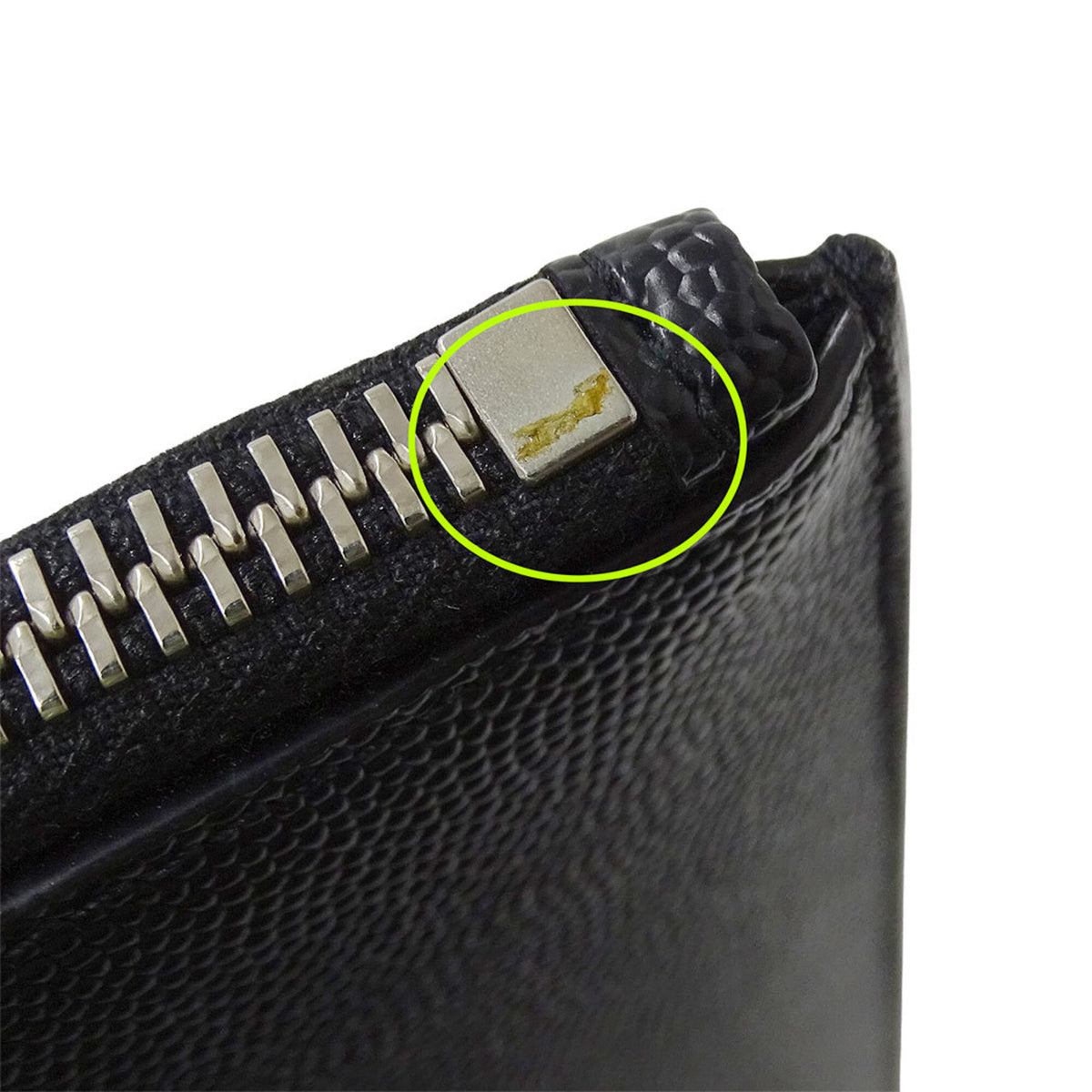 Saint Laurent Black Leather Clutch Bag Handbag (Pre-Owned)