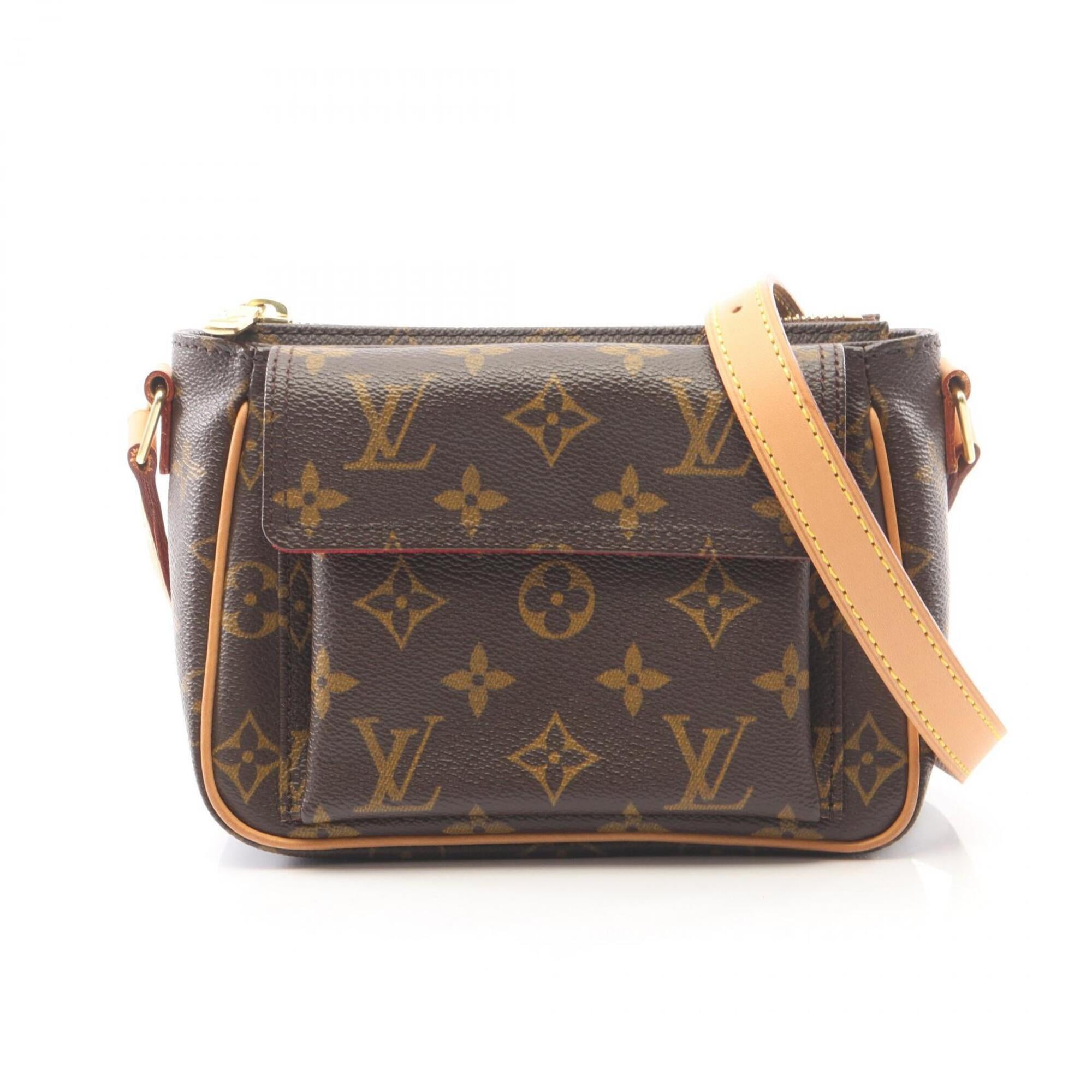 Louis Vuitton Brown Coated Canvas Pvc Monogram Leather Handbag Shoulder Bag (Pre-Owned)