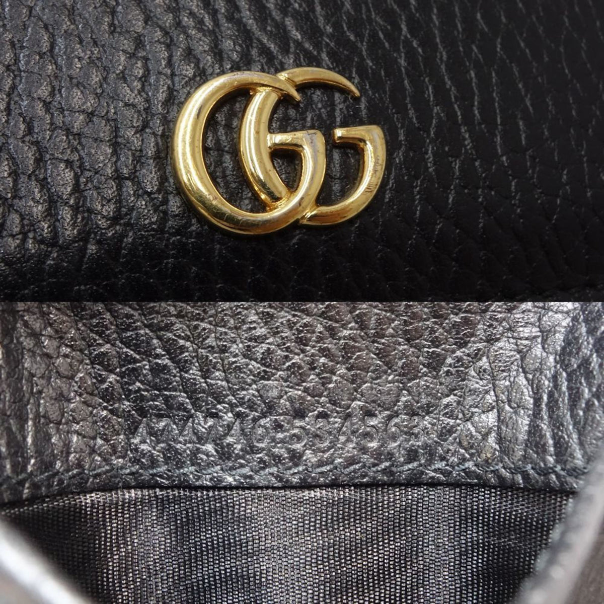 Gucci Black Leather Wallet (Tri-Fold) (Pre-Owned)