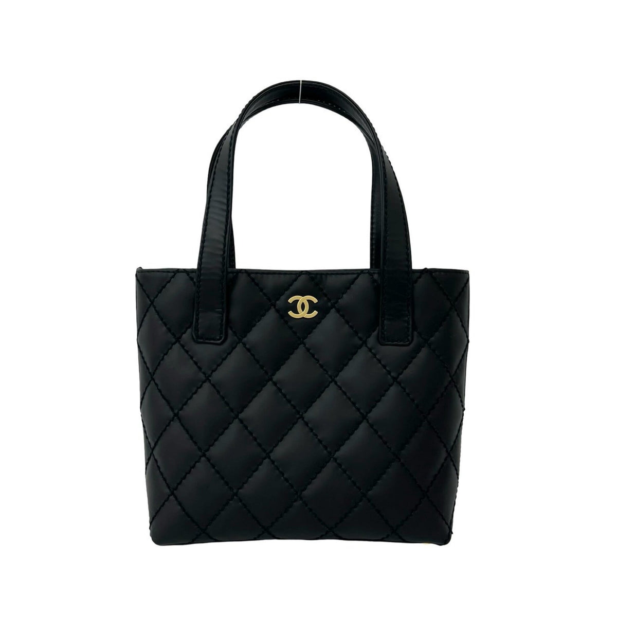 Chanel Black Leather Handbag (Pre-Owned)