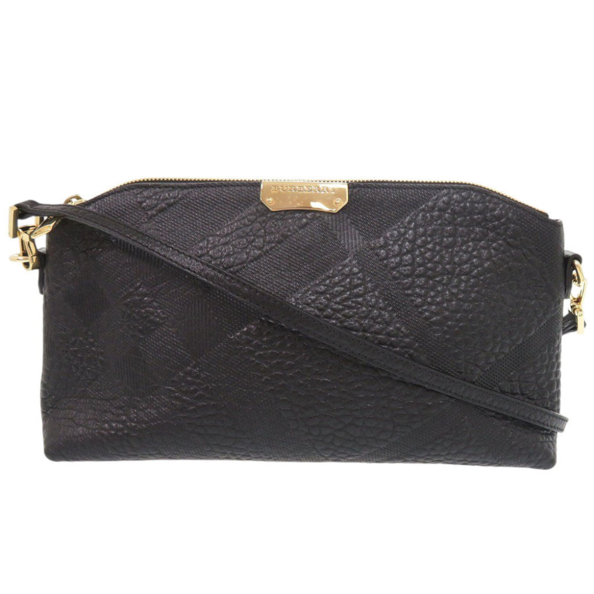 Burberry Black Leather Shoulder Bag (Pre-Owned)