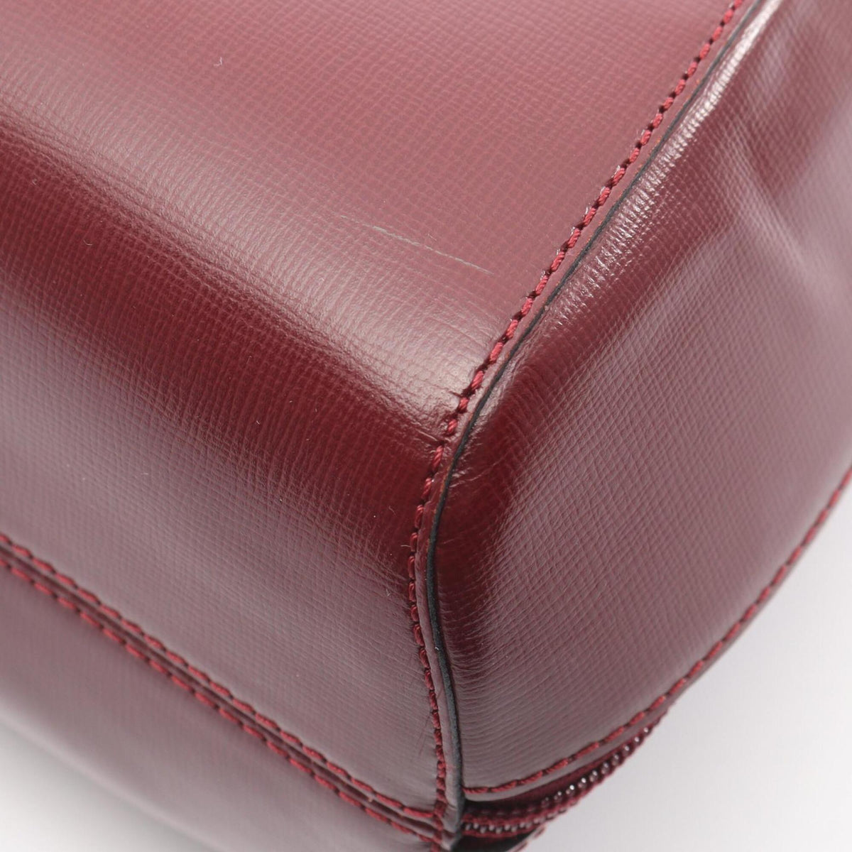 Cartier Bordeaux Leather Backpack (Pre-Owned)