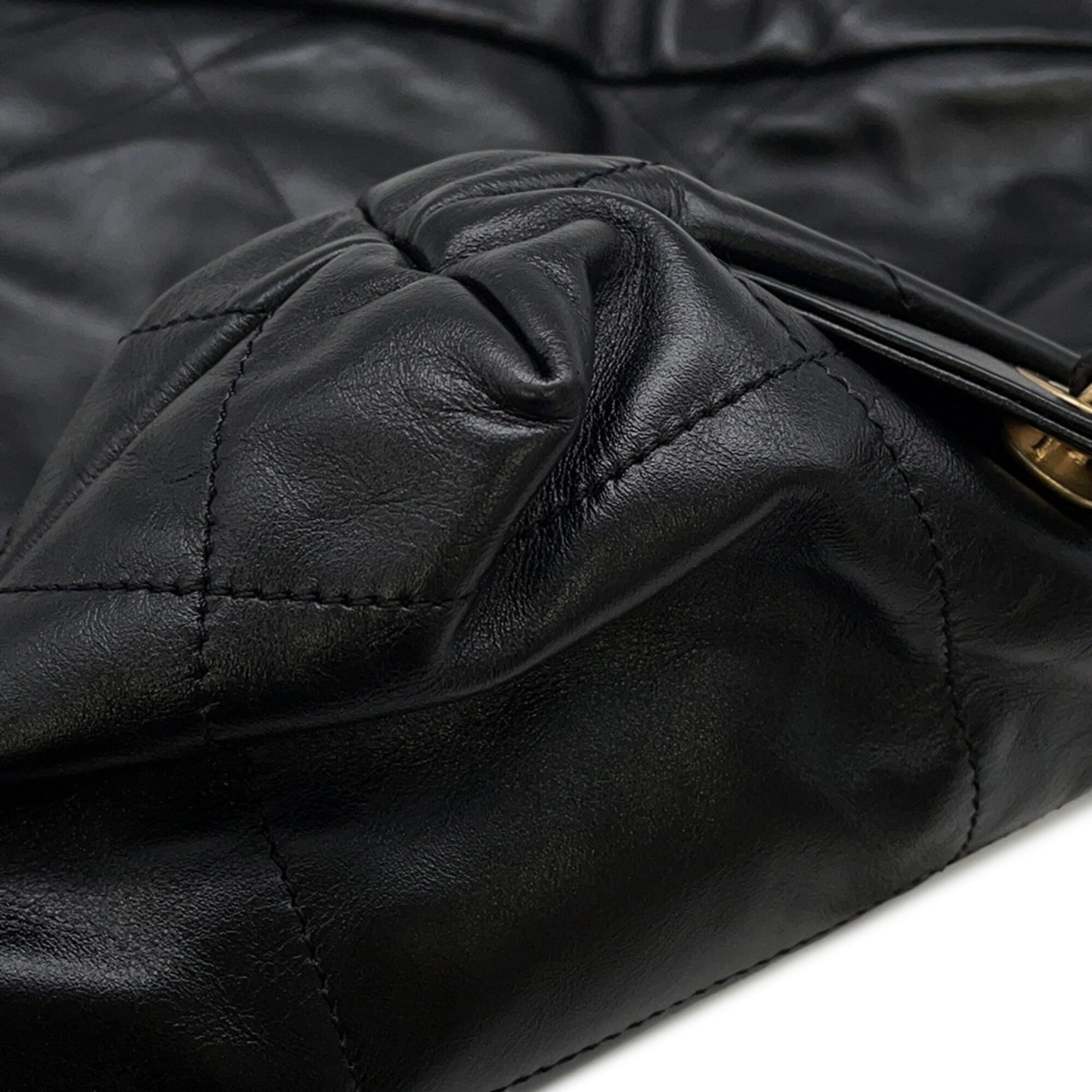 Chanel Black Leather Backpack (Pre-Owned)