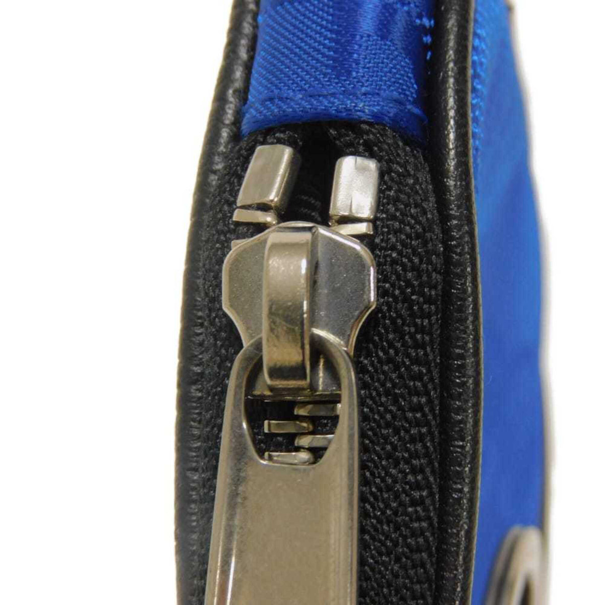 Gucci Blue Nylon Leather Coin Purse/Coin Case (Pre-Owned)