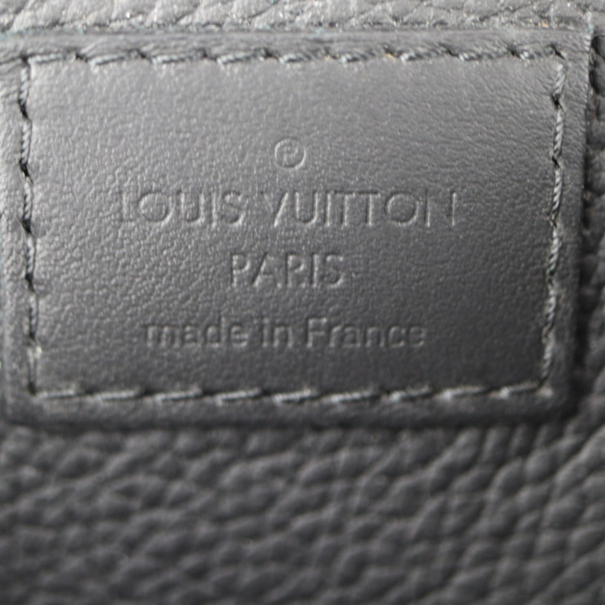 Louis Vuitton Black Noir Leather Pouch Sling Bag (Pre-Owned)