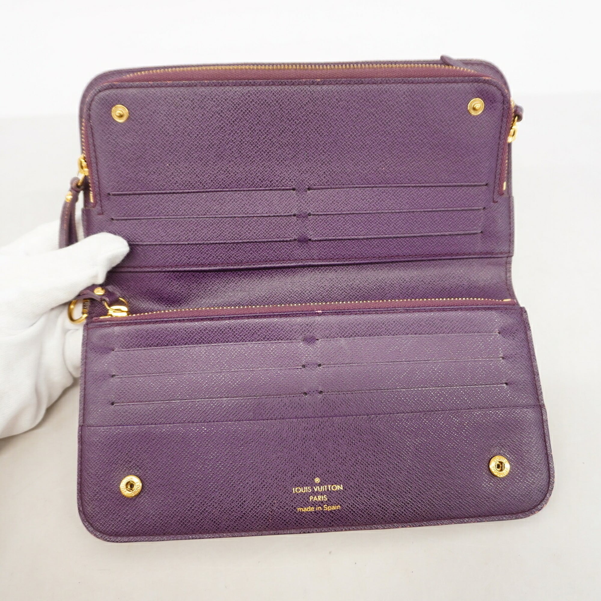 Louis Vuitton Violet Long Wallet (Bi-Fold) (Pre-Owned)