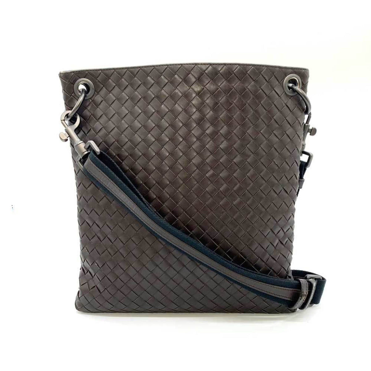 Bottega Veneta Brown Intrecciato Shoulder Bag (Pre-Owned)