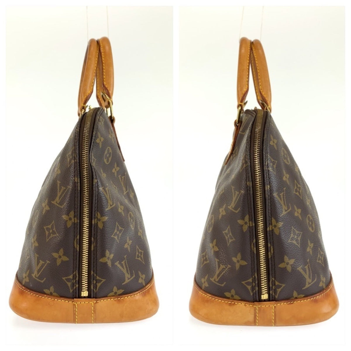 Louis Vuitton Monogram Brown Pvc Leather Boston Bag Handbag (Pre-Owned)
