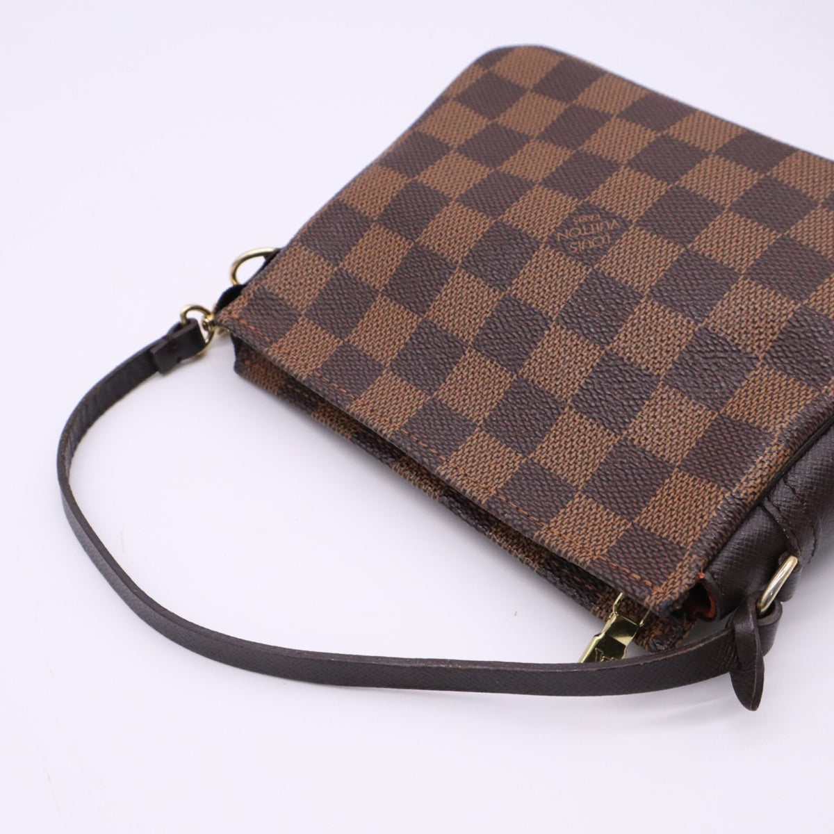 Louis Vuitton Damier Beige Brown Coated Canvas Leather Handbag (Pre-Owned)