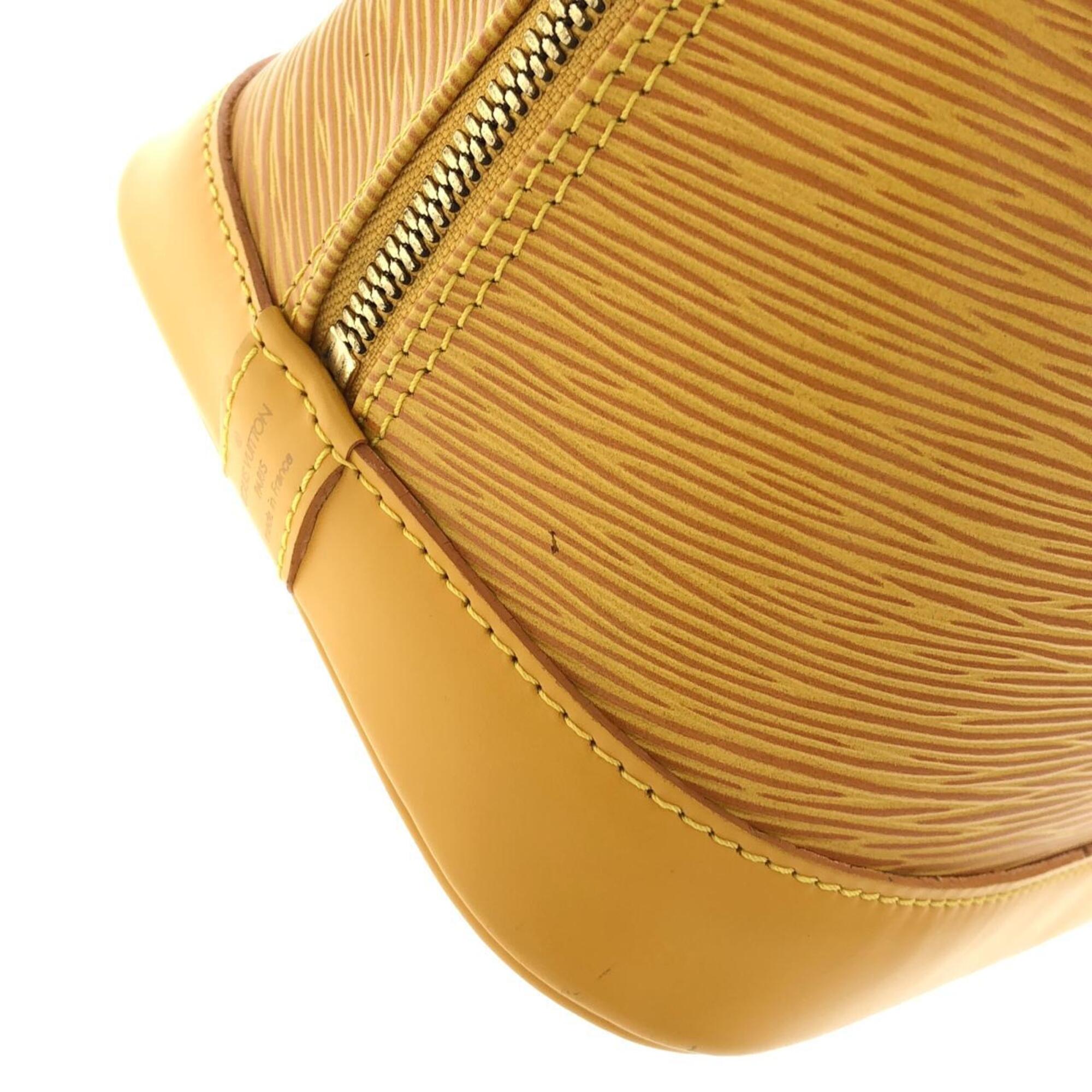 Louis Vuitton Yellow Leather Handbag (Pre-Owned)