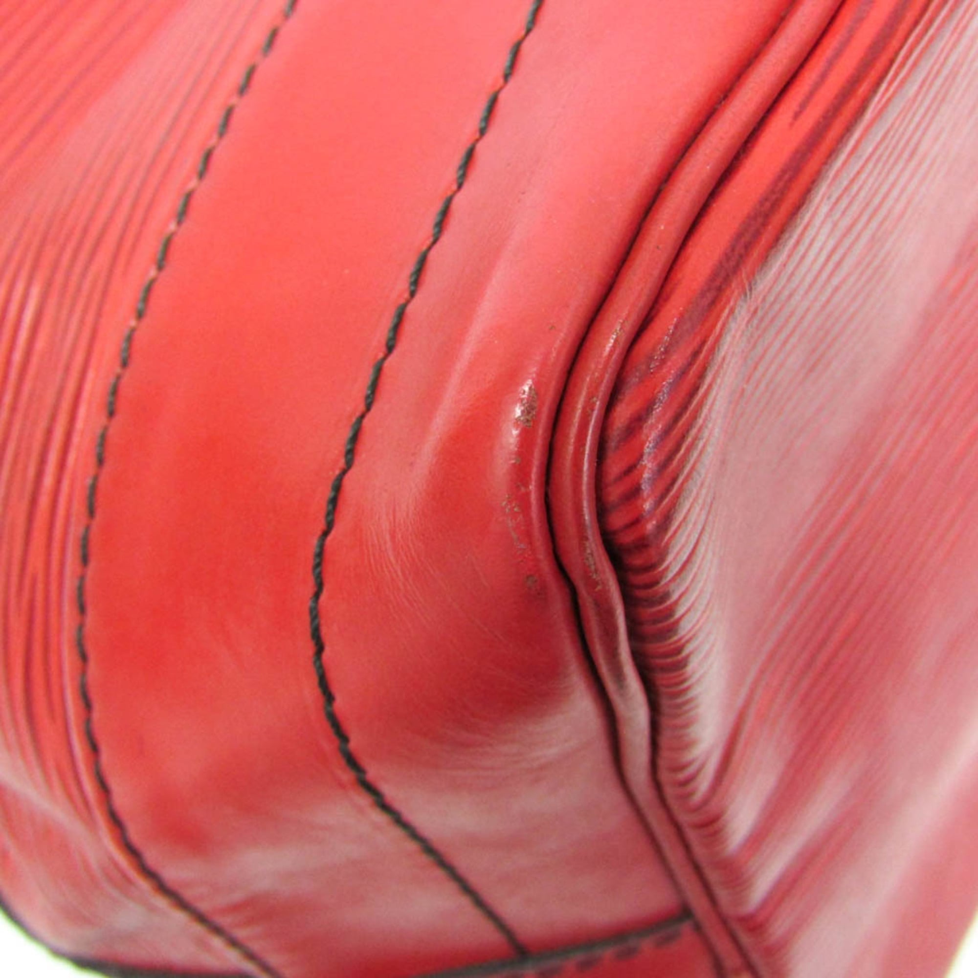 Louis Vuitton Noe Handbag Epi Leather Red Leather Shoulder Bag Bag (Pre-Owned)