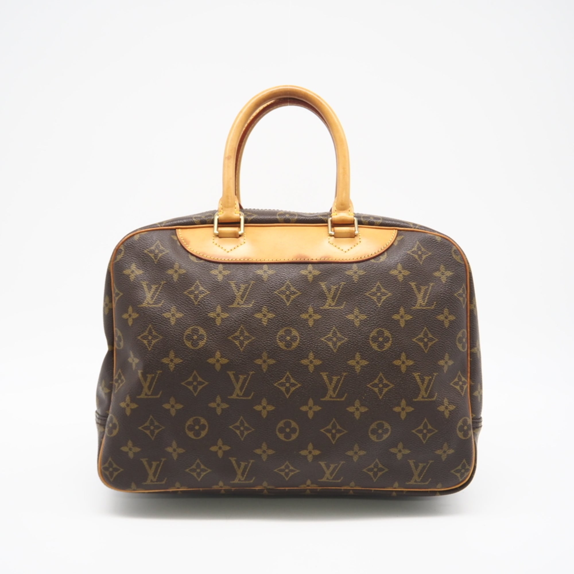 Louis Vuitton Brown Coated Canvas Leather Handbag (Pre-Owned)