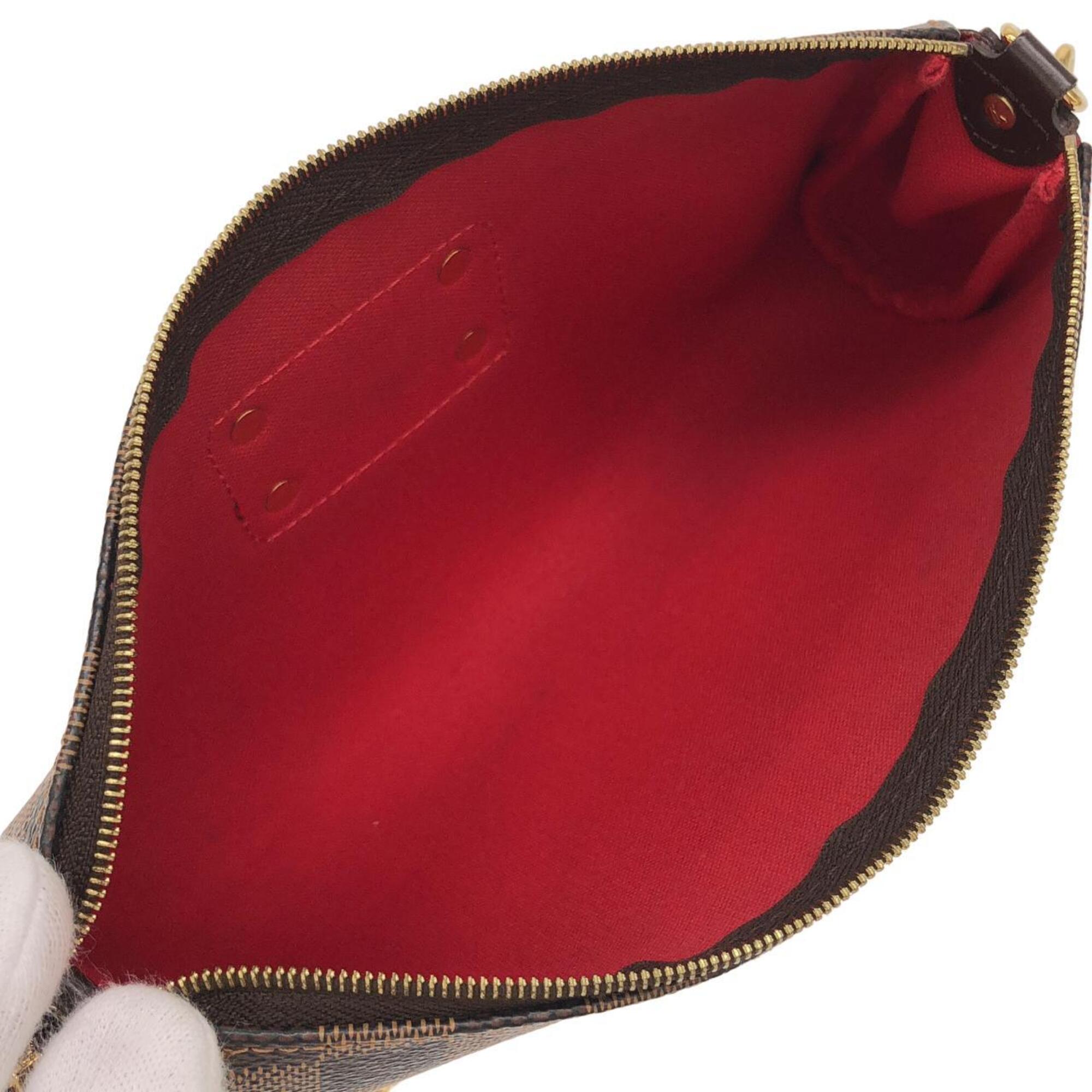 Louis Vuitton Brown Coated Canvas Shoulder Bag (Pre-Owned)