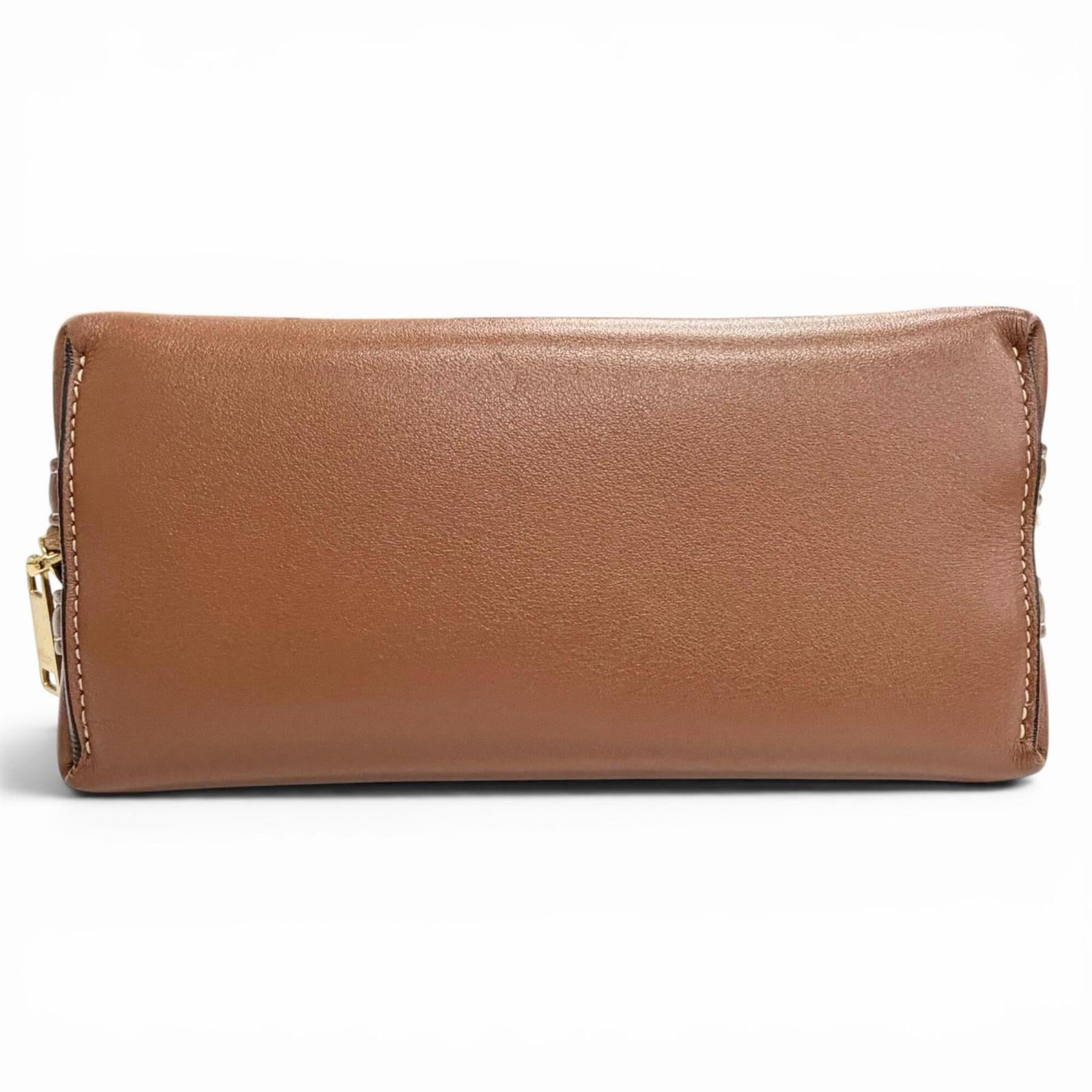 Celine Brown Leather Shoulder Bag (Pre-Owned)