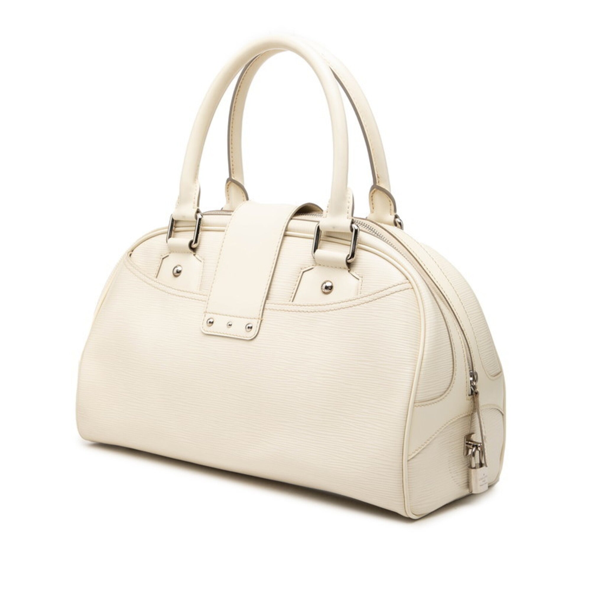 Louis Vuitton Epi Lv Off White White Leather Handbag (Pre-Owned)