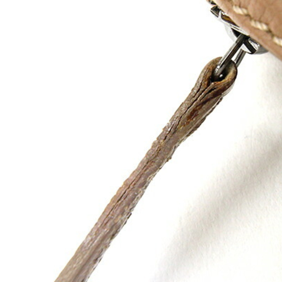 Chanel Beige Grained Calfskin Handbag (Pre-Owned)