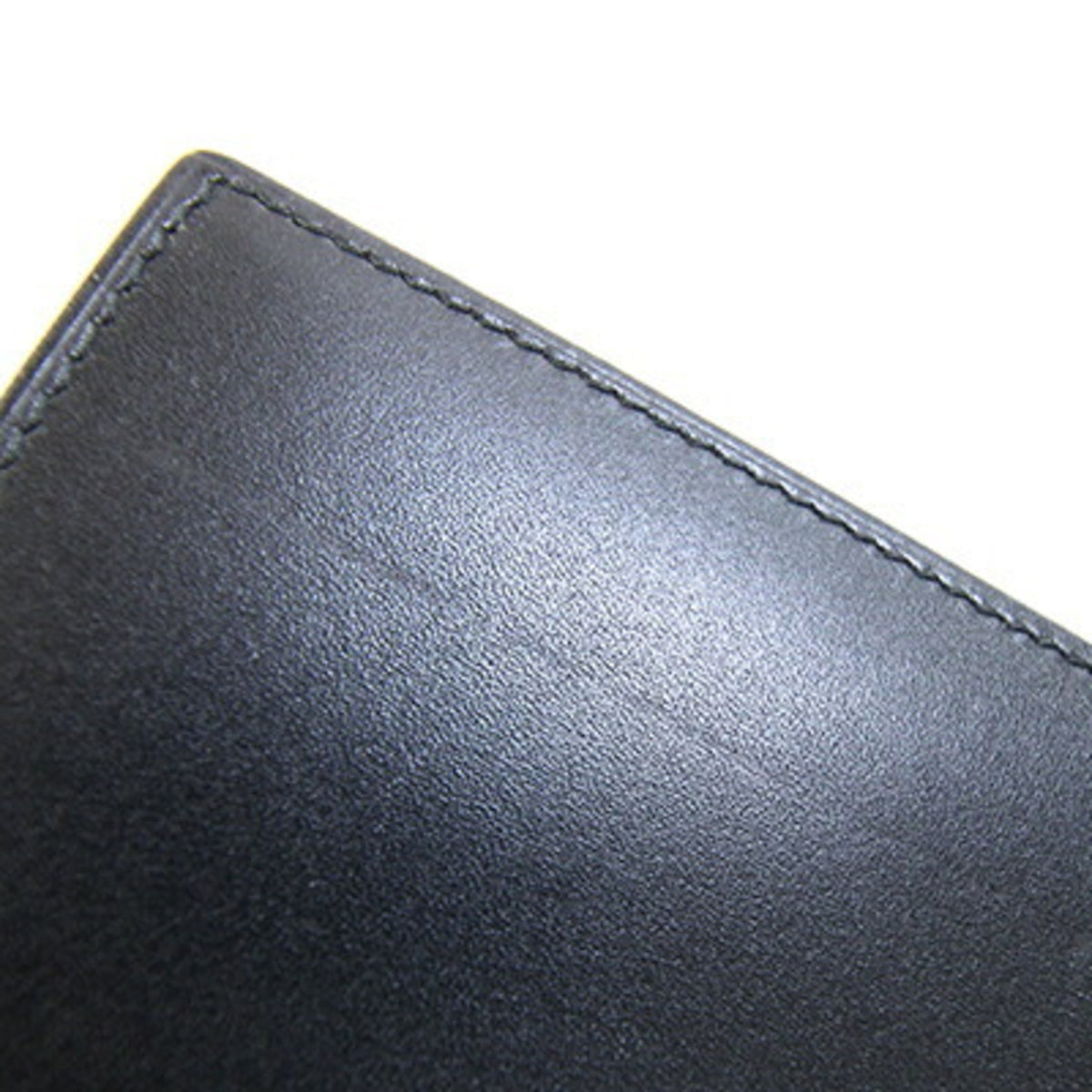 Bvlgari Black Leather Long Bill Wallet (Bi-Fold) (Pre-Owned)