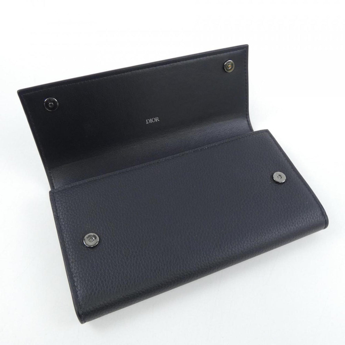 Christian Dior Black Long Bill Wallet (Bi-Fold) (Pre-Owned)