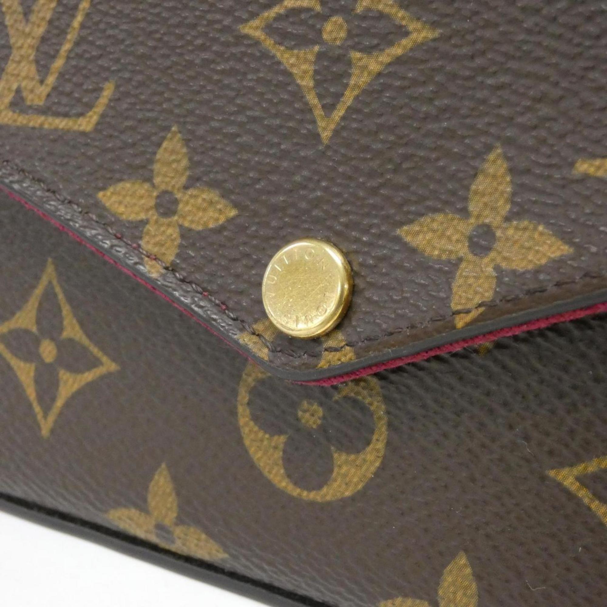 Louis Vuitton Monogram Marron Coated Canvas Pochette Shoulder Bag (Pre-Owned)