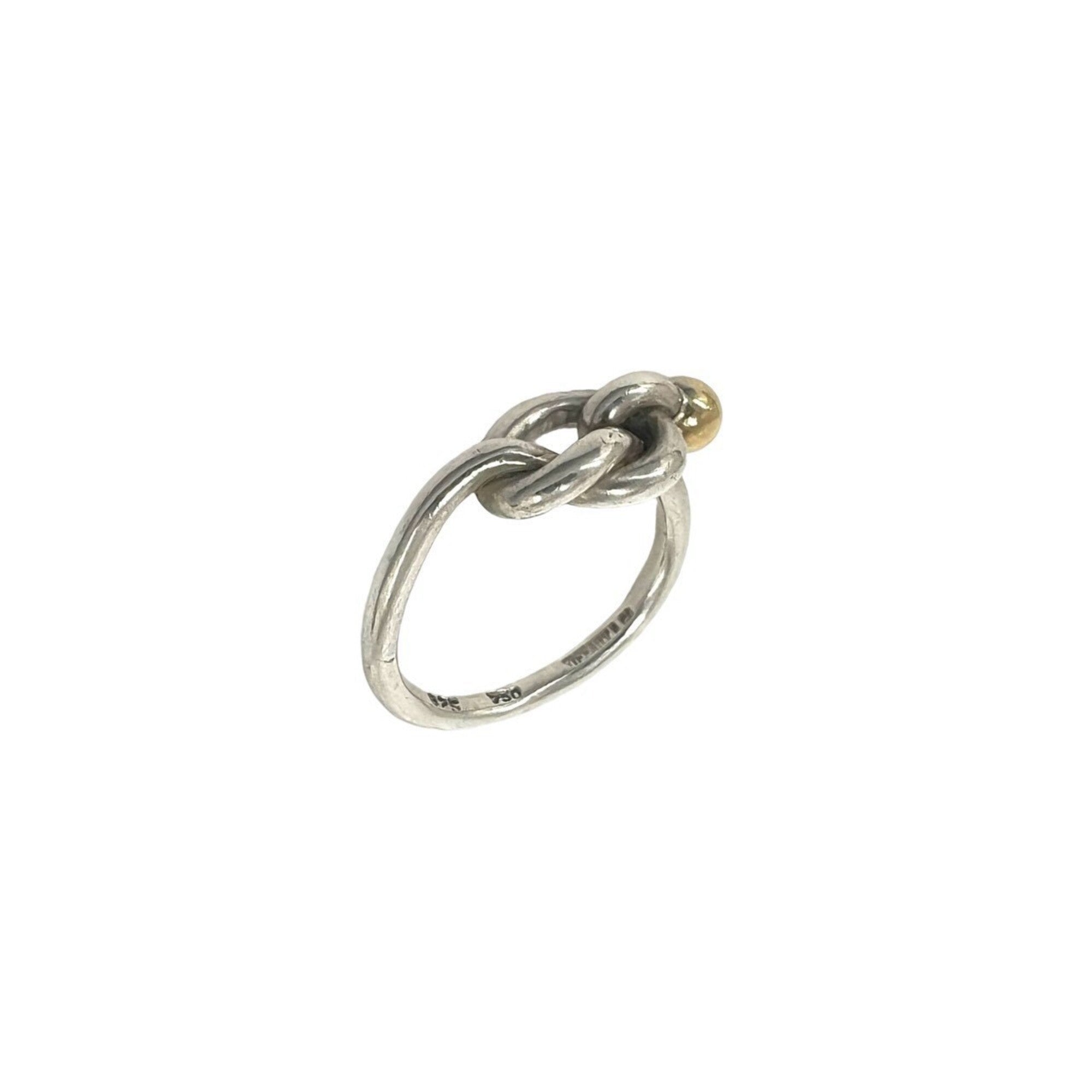 Tiffany Gold Silver Yellow Gold (18K) Silver 925 Band Ring (Pre-Owned)