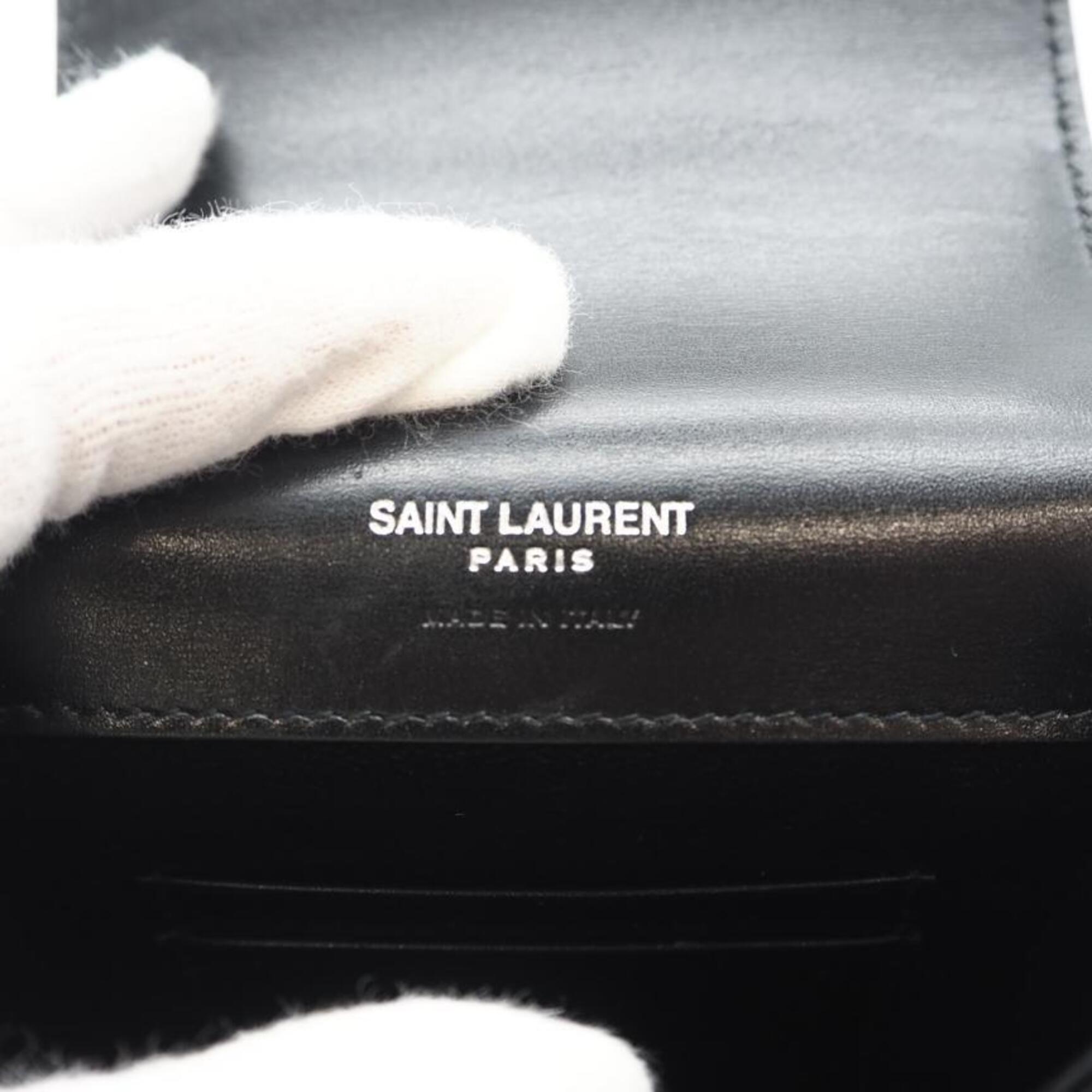 Yves Saint Laurent Black Leather Shoulder Bag (Pre-Owned)