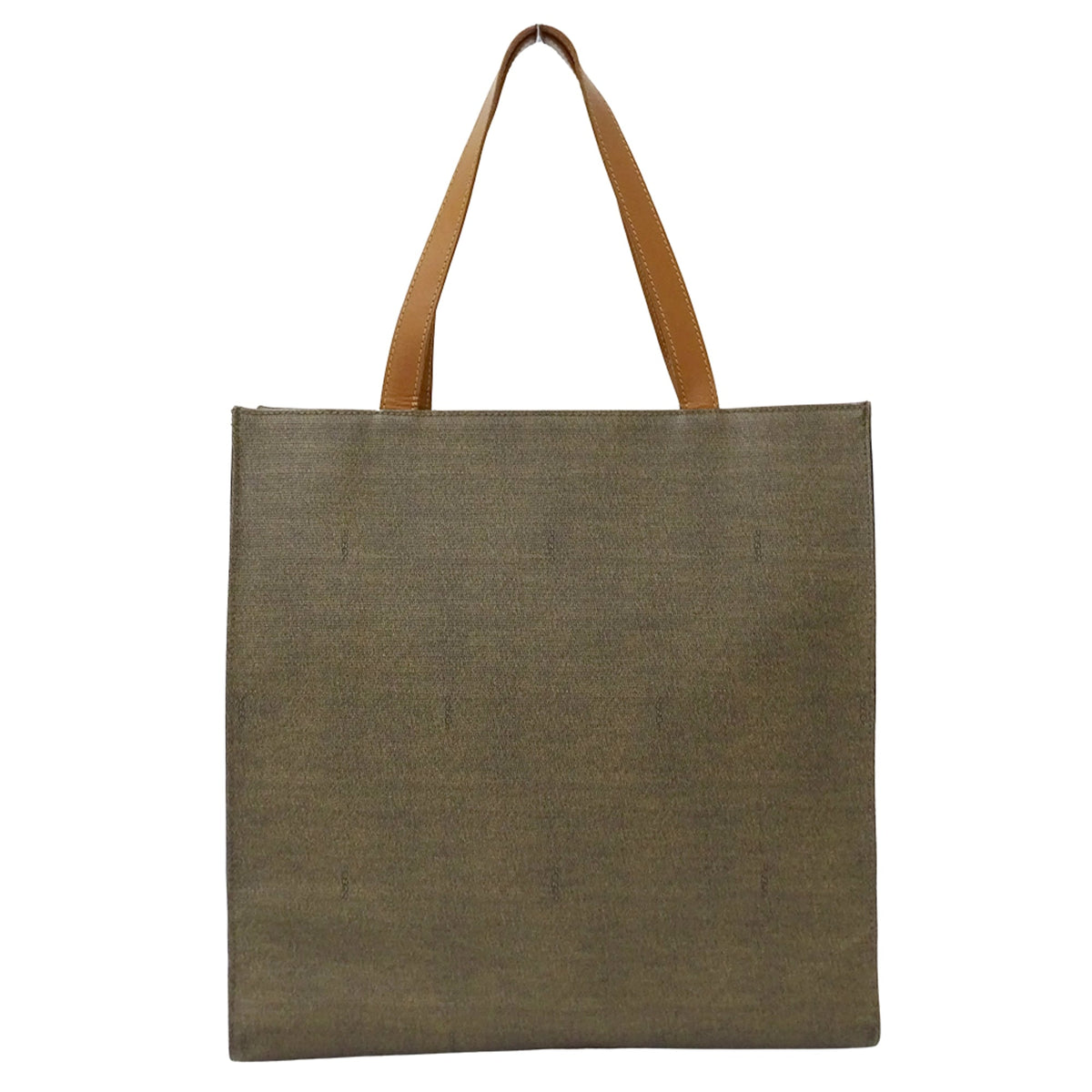 Fendi Brown Khaki Pvc Handbag Tote Bag (Pre-Owned)