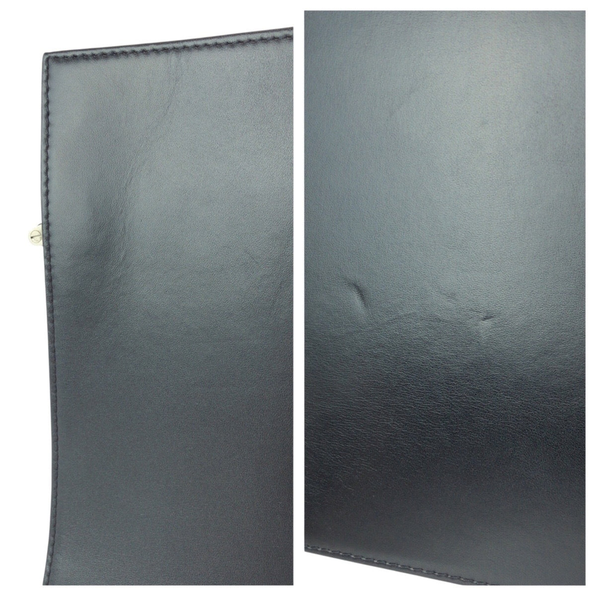 Dunhill Black Leather Clutch Bag (Pre-Owned)