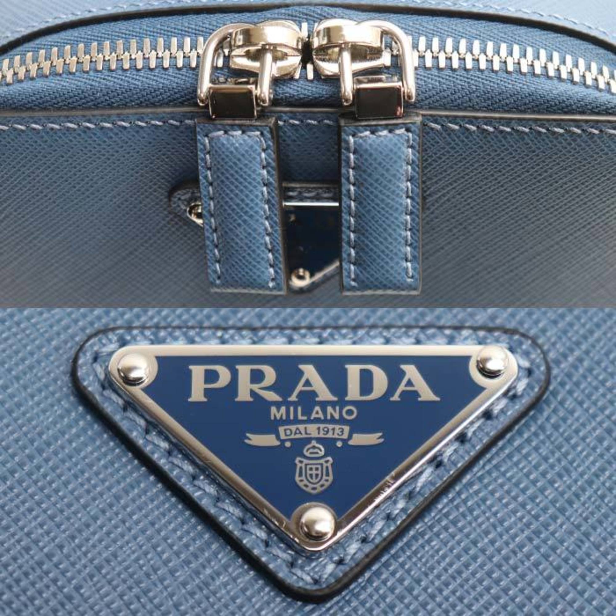 Prada Blue Leather Sling Bag (Pre-Owned)