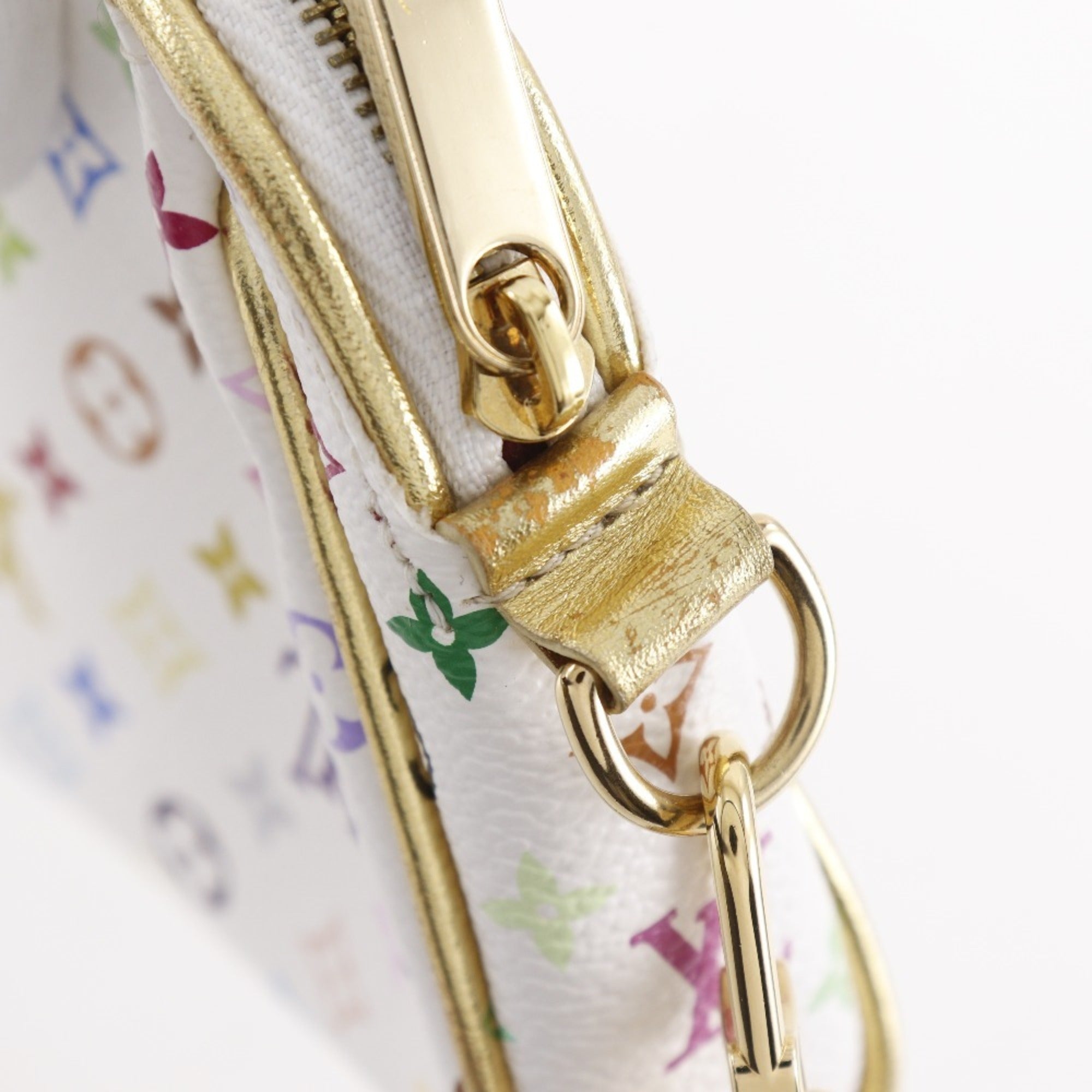 Louis Vuitton Monogram Multicolore Blanc White Monogram Multicolore Clutch Bag (Pre-Owned)