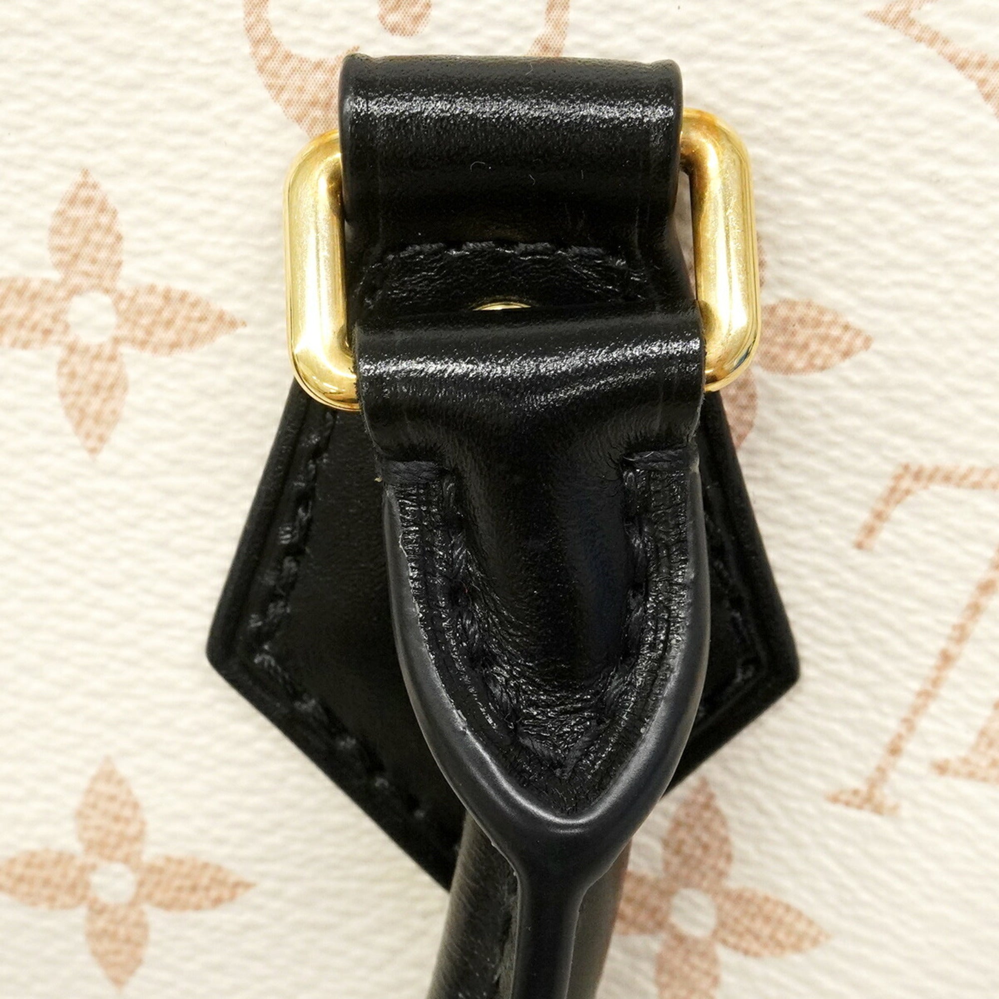 Louis Vuitton Beige Black Handbag (Pre-Owned)