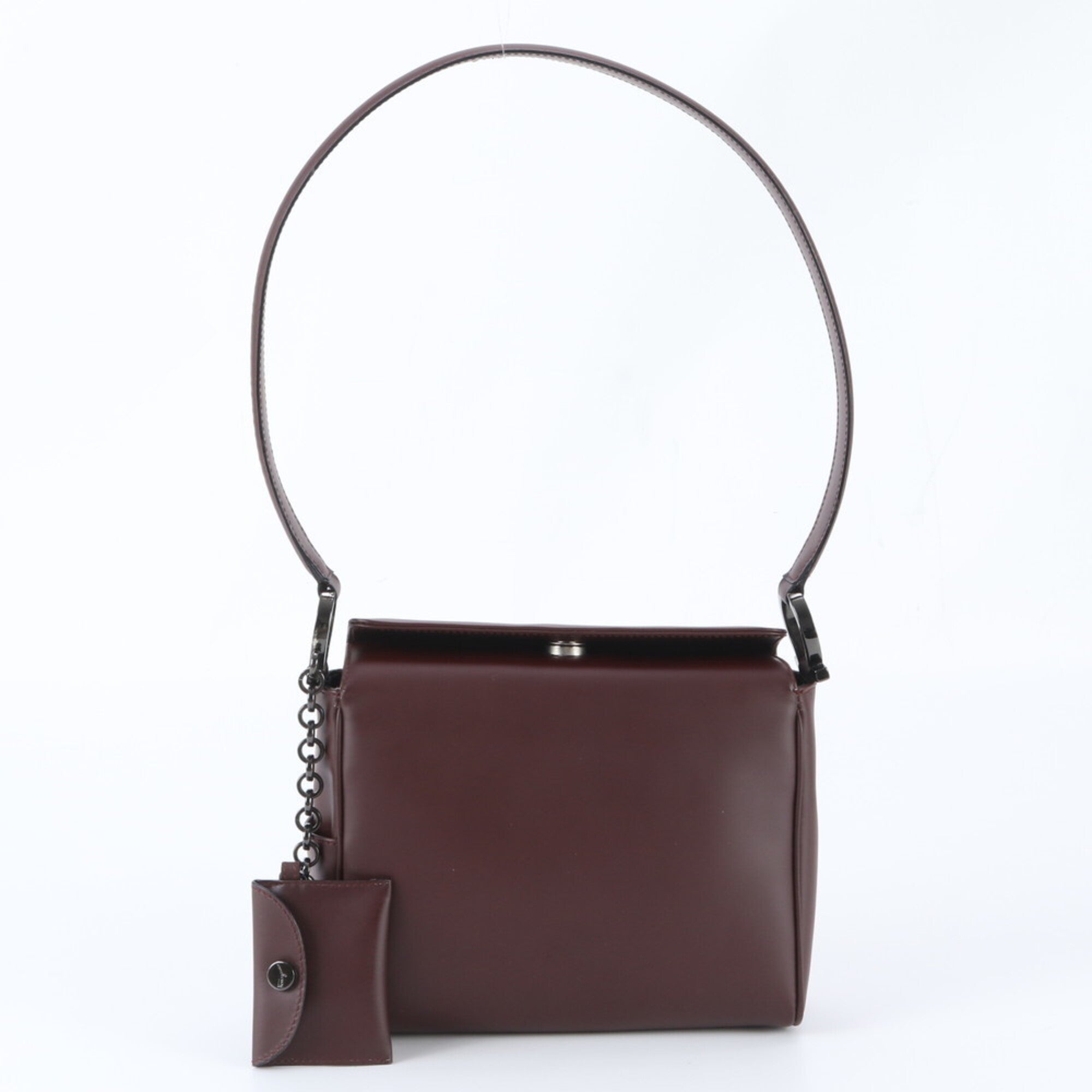 Salvatore Ferragamo Brown Leather Handbag Shoulder Bag (Pre-Owned)